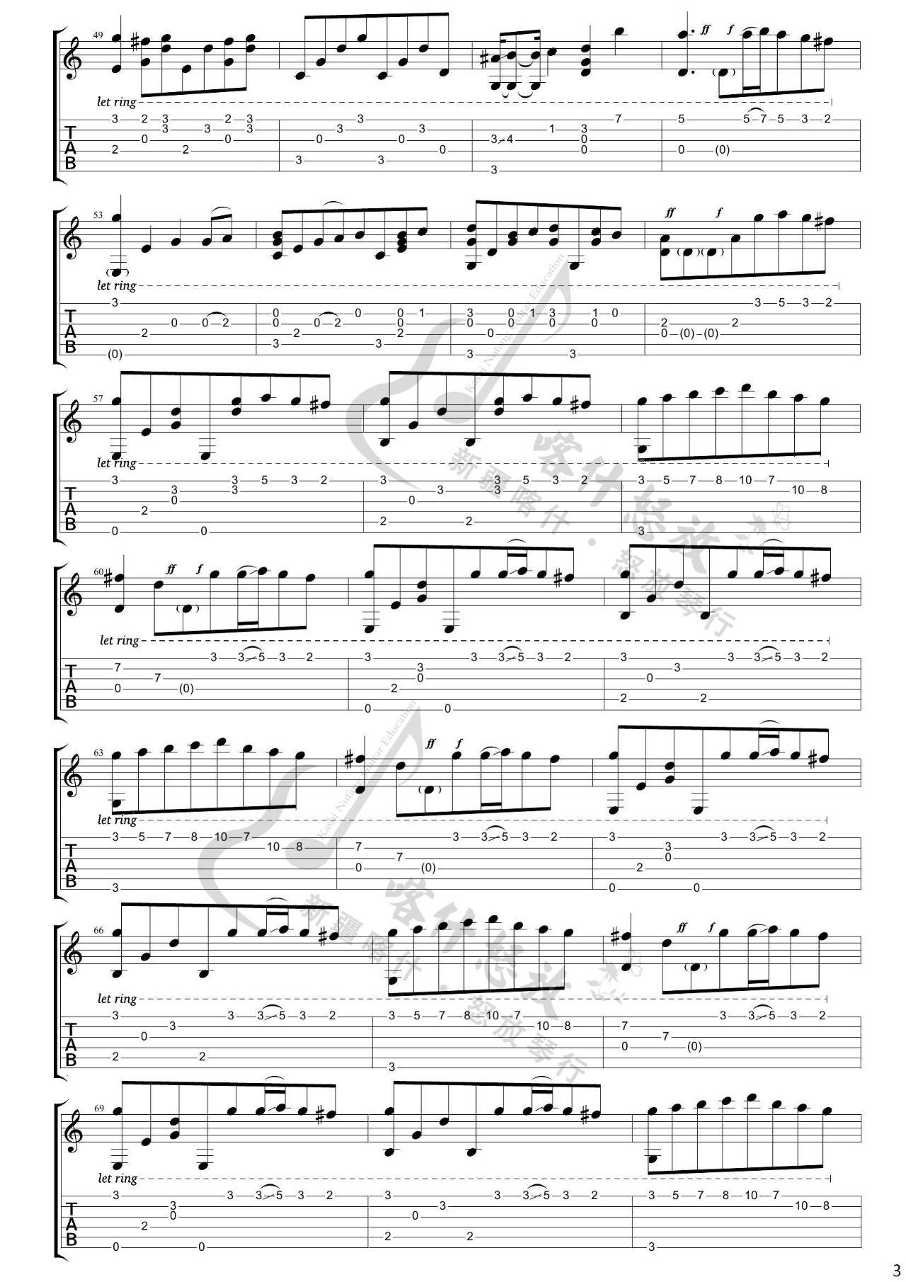 River-Flows-In-You指弹吉他谱3-郑成河