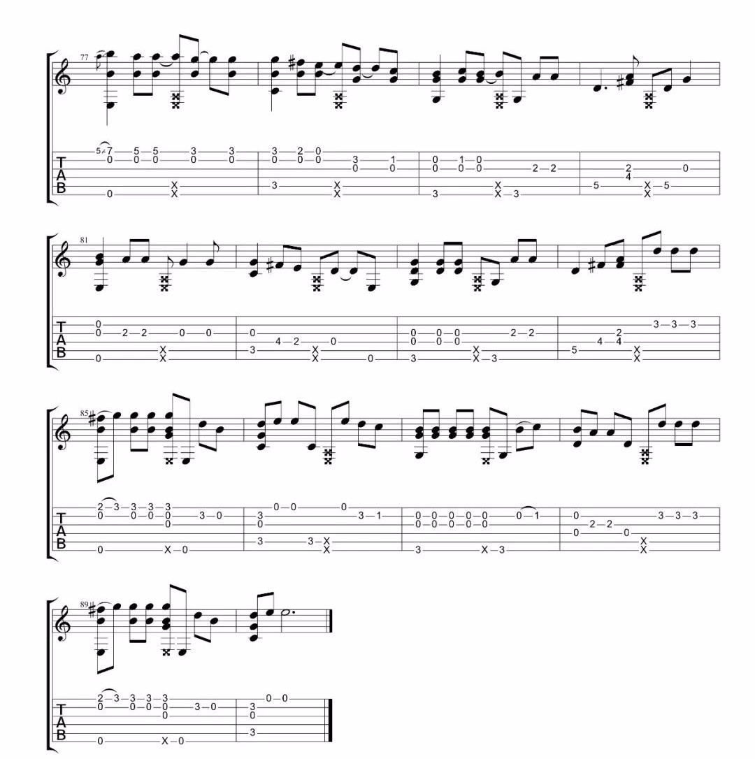 病变指弹吉他谱5-cubi