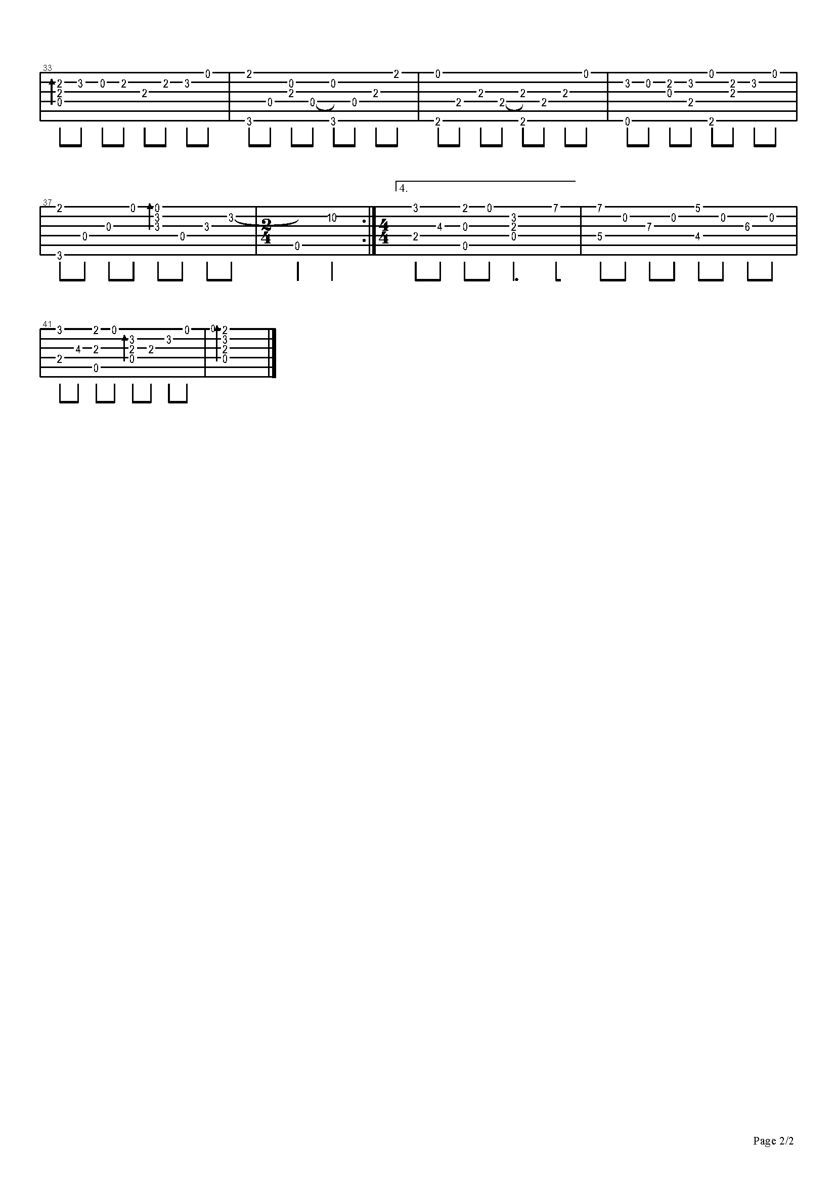 风之诗指弹吉他谱2-押尾桑