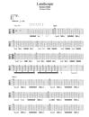 Landscape指弹吉他谱_押尾桑_原版指弹谱_独奏六线谱