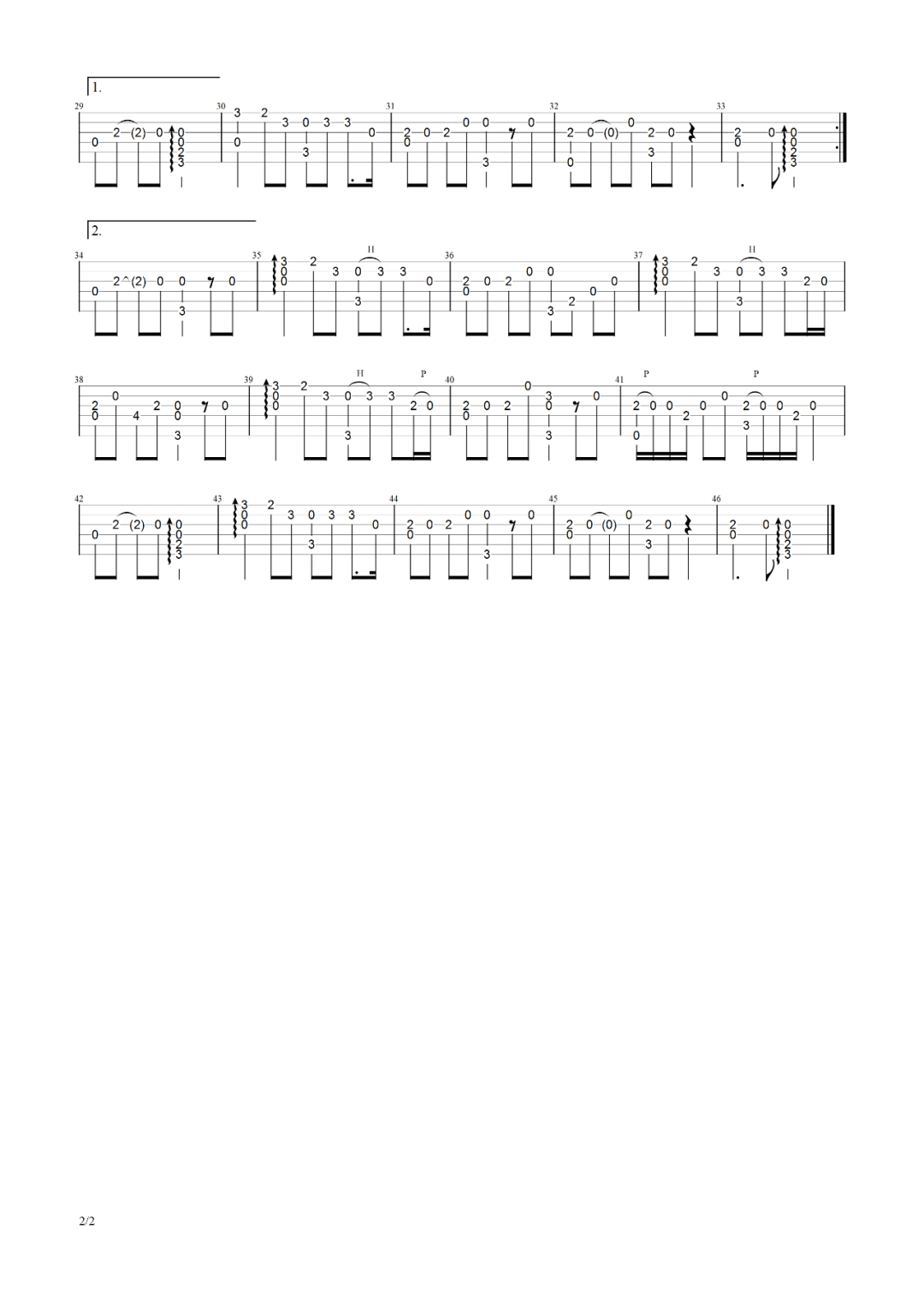 银河与星斗指弹吉他谱2-yihuik苡慧
