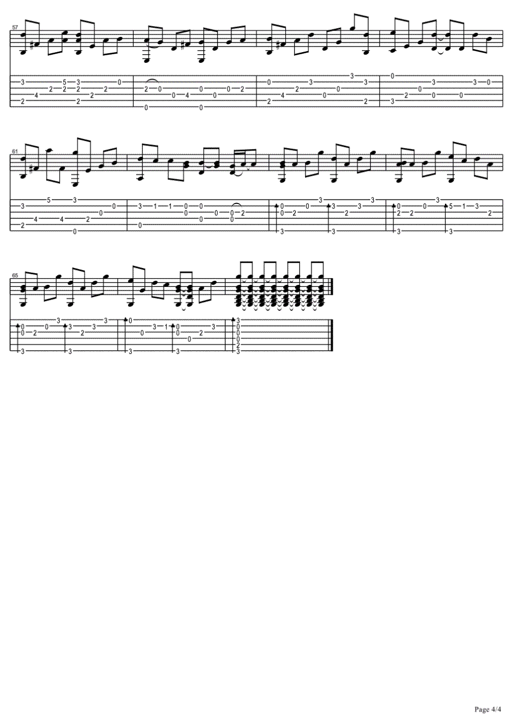 好可惜指弹吉他谱4-庄心妍