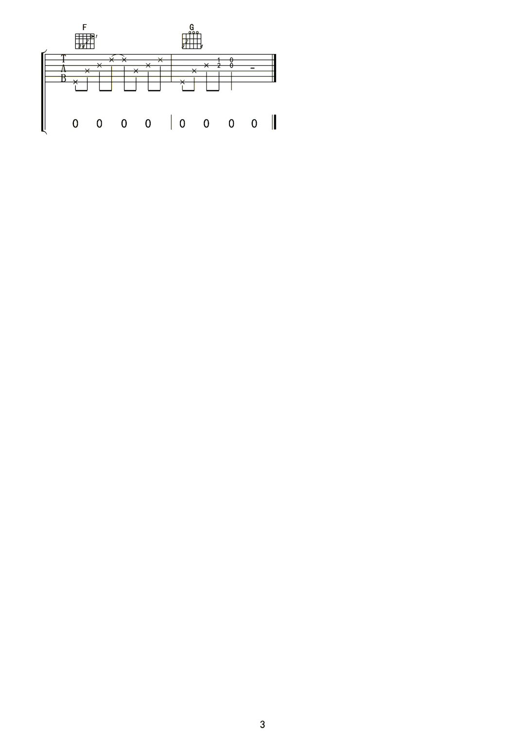 在这个世界相遇吉他谱预览图