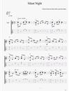 Silent Night指弹吉他谱_圣诞歌曲_指弹六线谱_吉他独奏谱