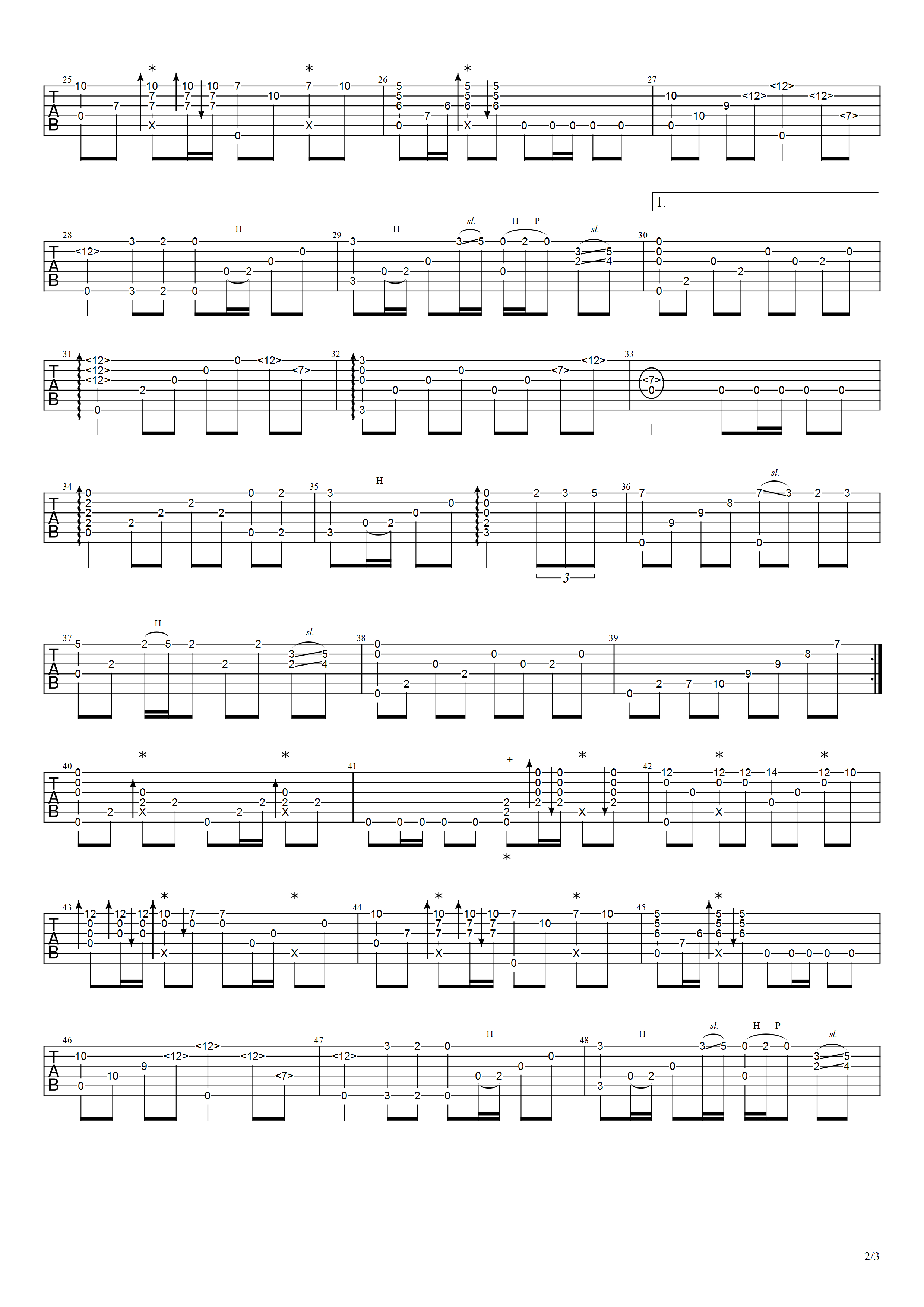 梦驼铃指弹吉他谱预览图