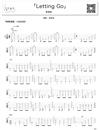 Letting Go指弹吉他谱_蔡健雅_原版指弹六线谱_吉他独奏谱