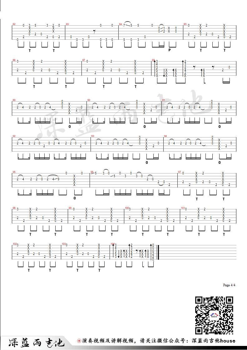 Billie-Jean指弹吉他谱预览图