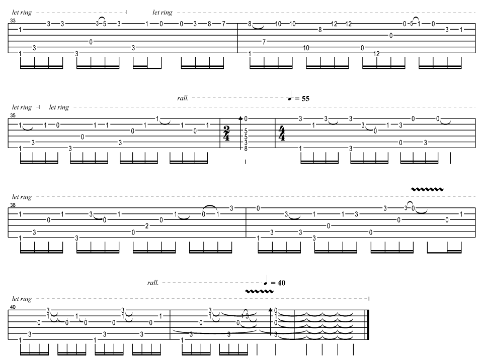 一直很安静指弹吉他谱预览图