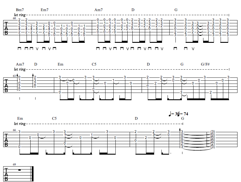 风向仪指弹吉他谱预览图