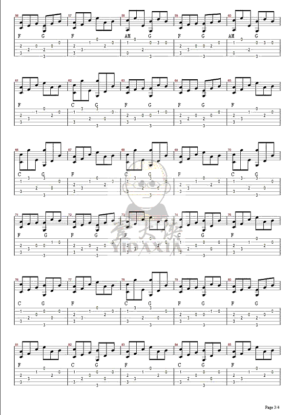 思ひで指弹吉他谱预览图