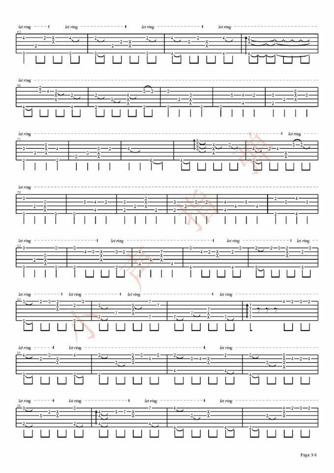 我的一个道姑朋友指弹吉他谱预览图