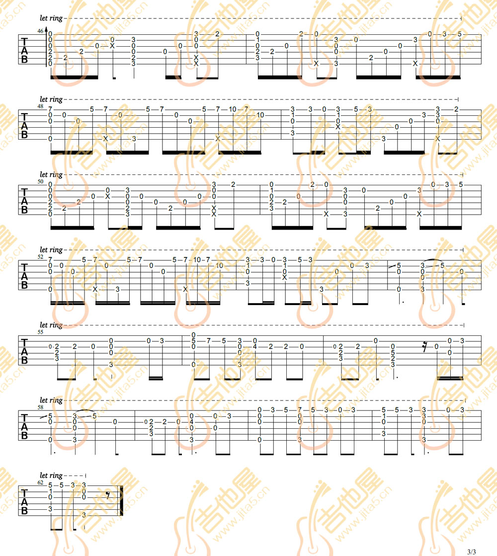 See-You-Again指弹吉他谱预览图