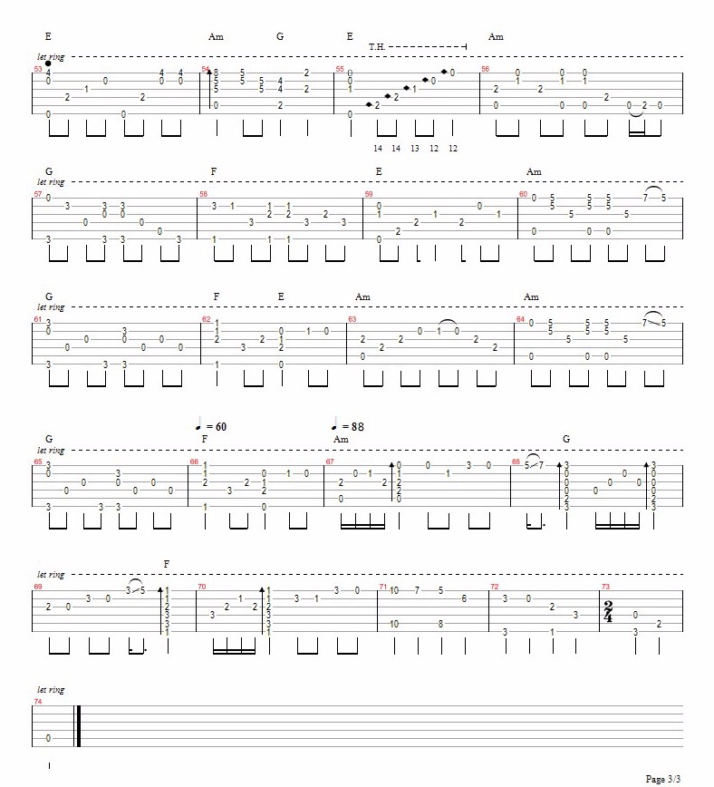 一生有意义指弹吉他谱预览图
