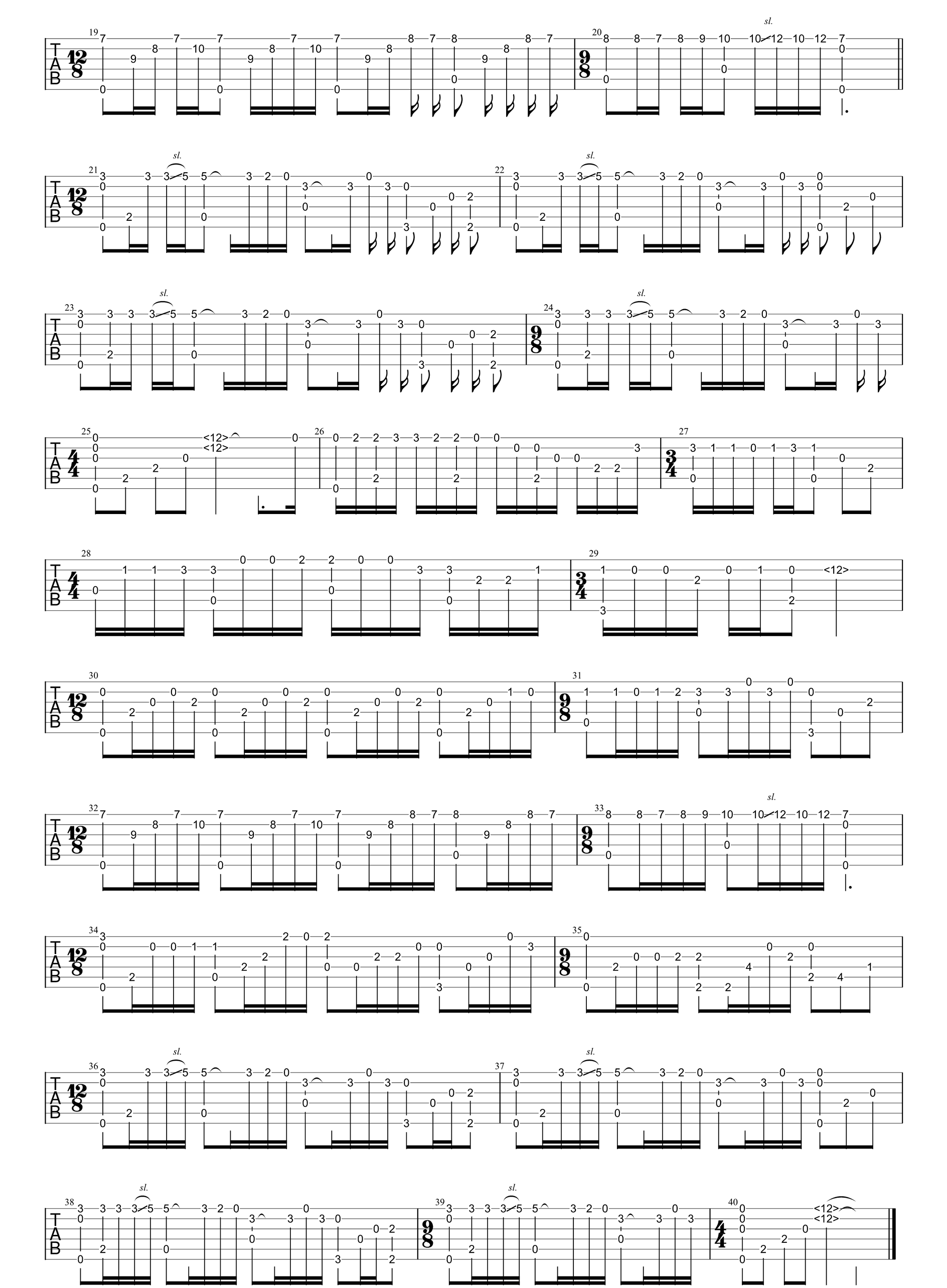 梦中的婚礼指弹吉他谱预览图