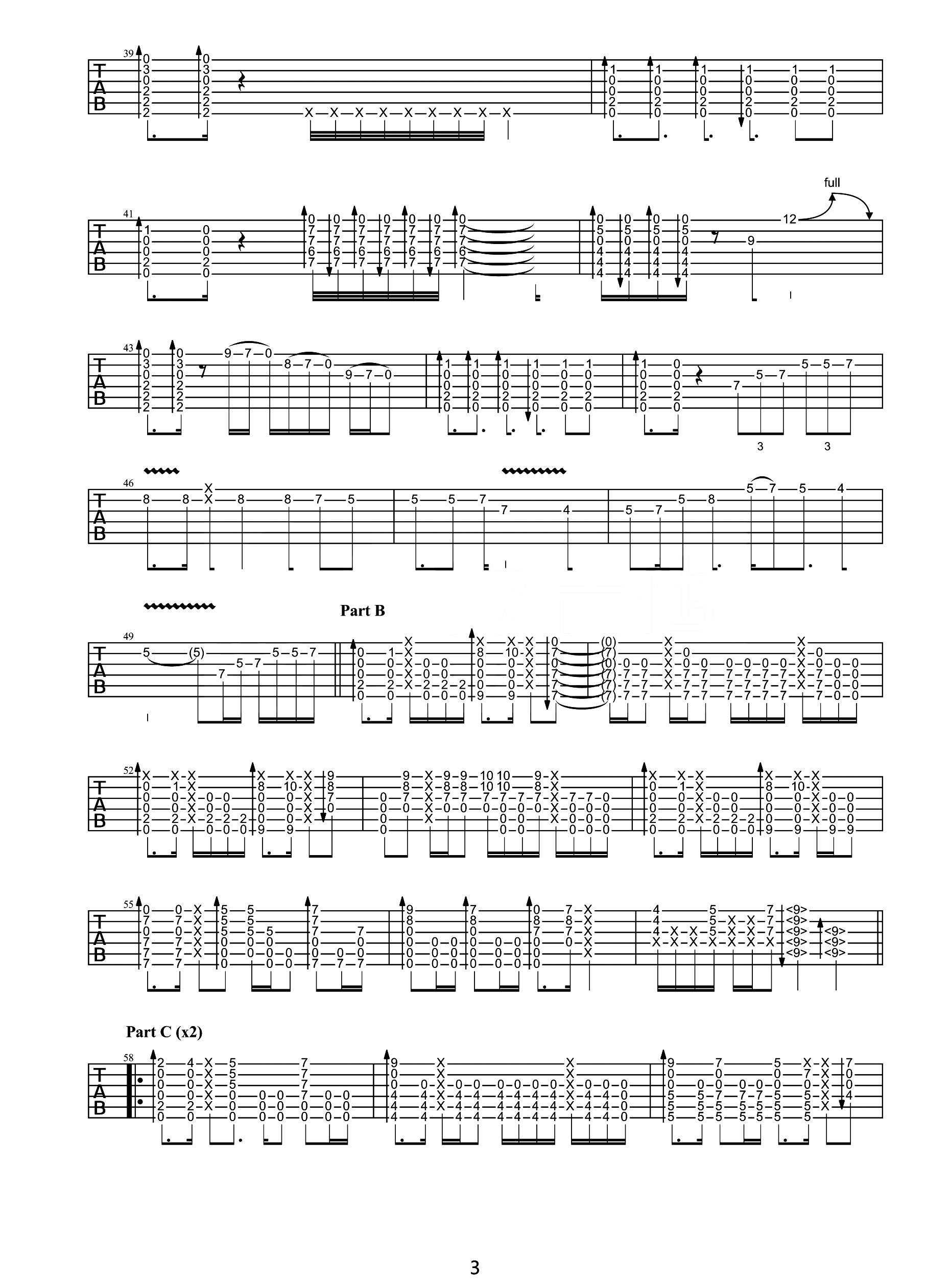 Landscape指弹吉他谱预览图
