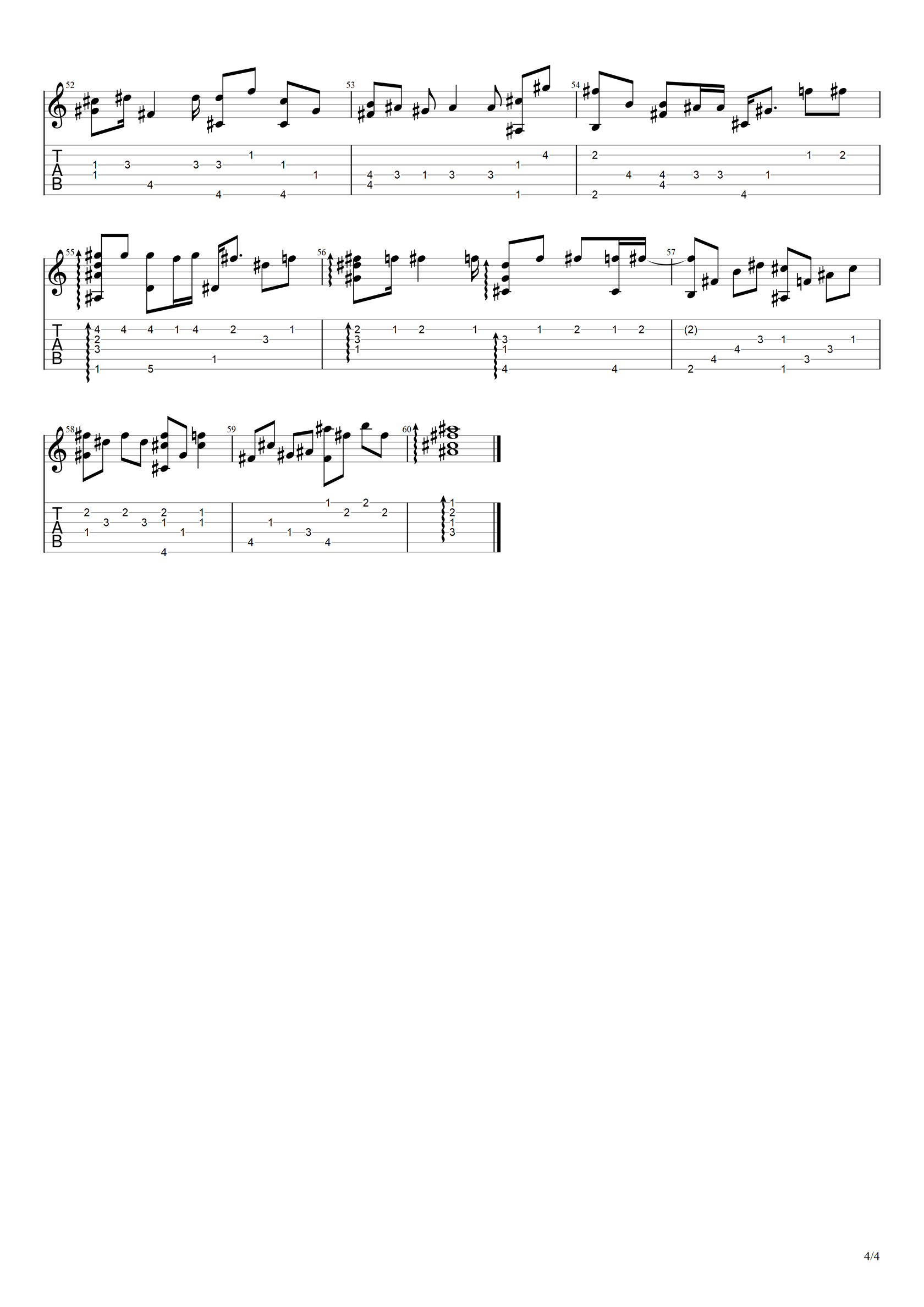 搁浅指弹吉他谱预览图