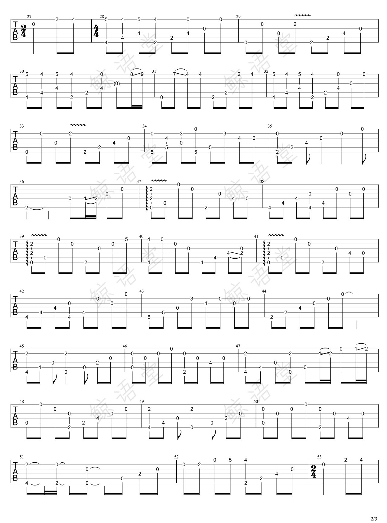 It's-You指弹吉他谱预览图