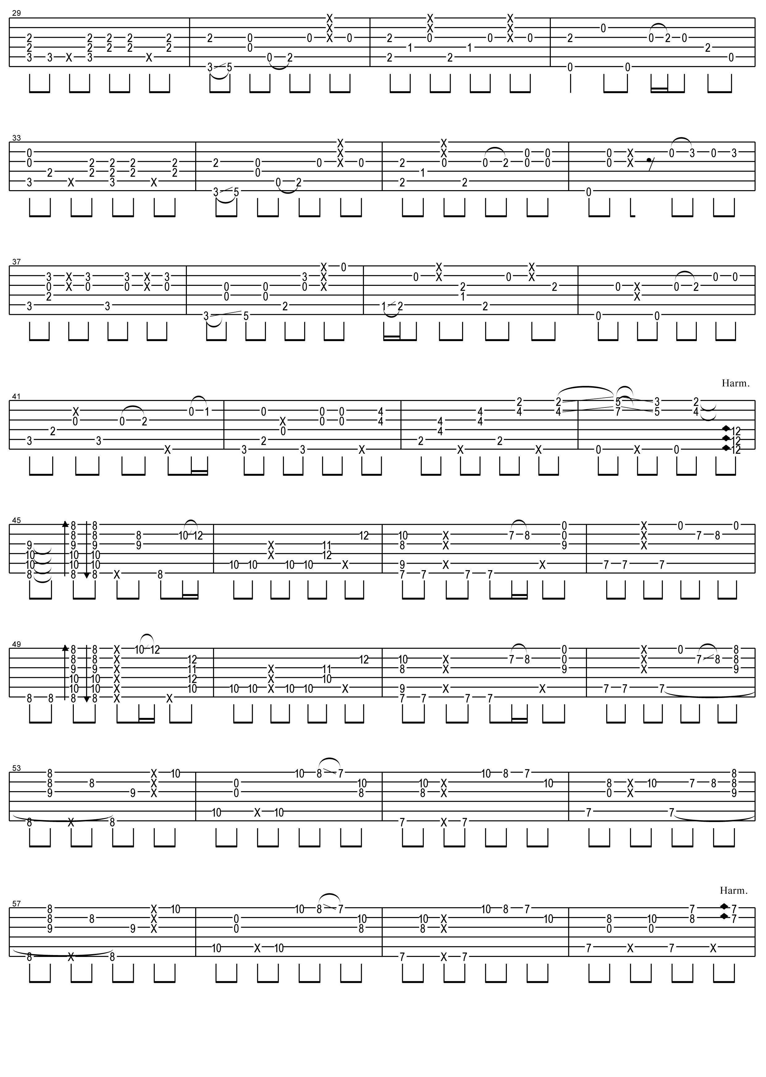 Blue指弹吉他谱预览图