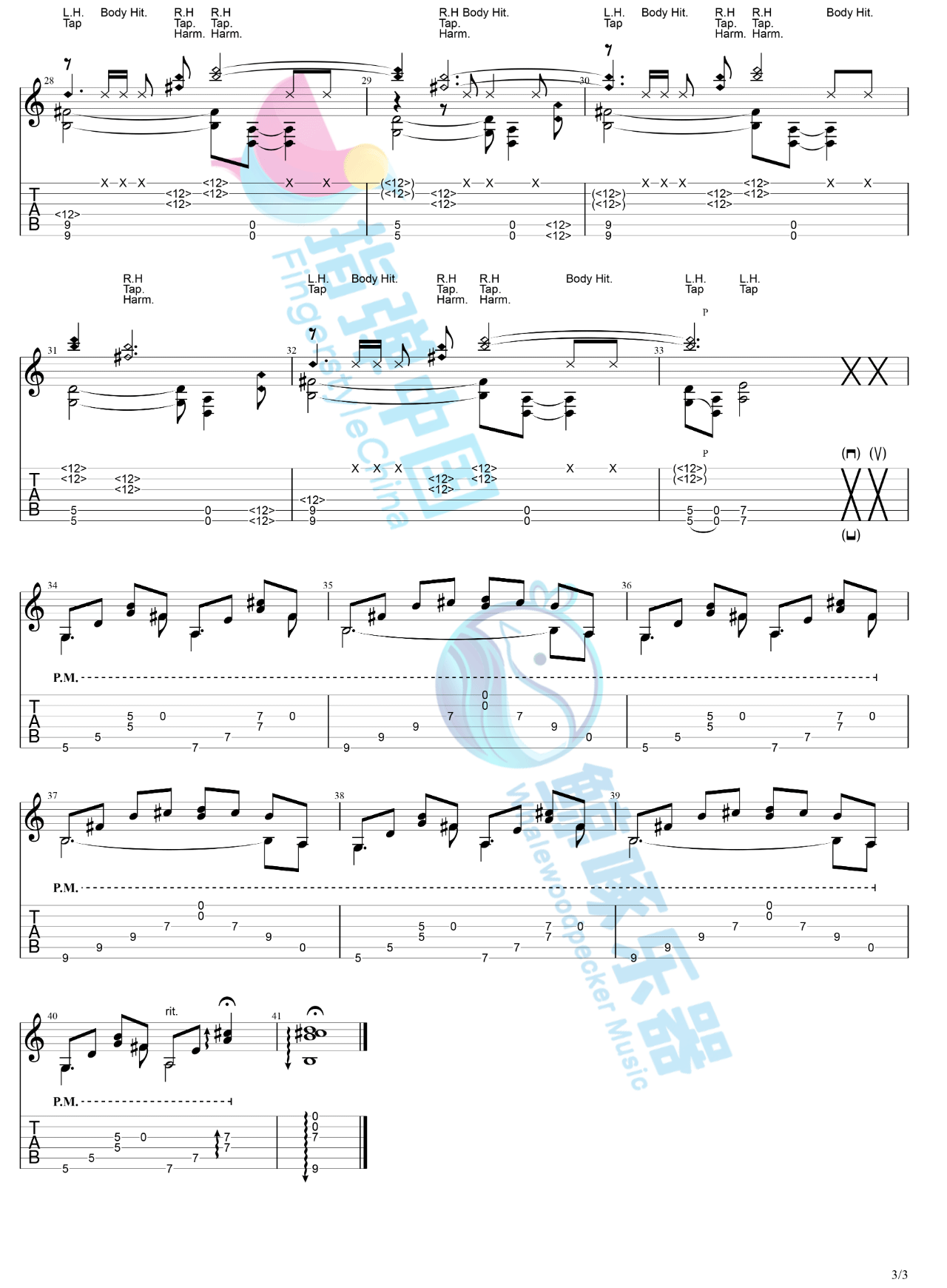 The-Sprinter指弹吉他谱预览图