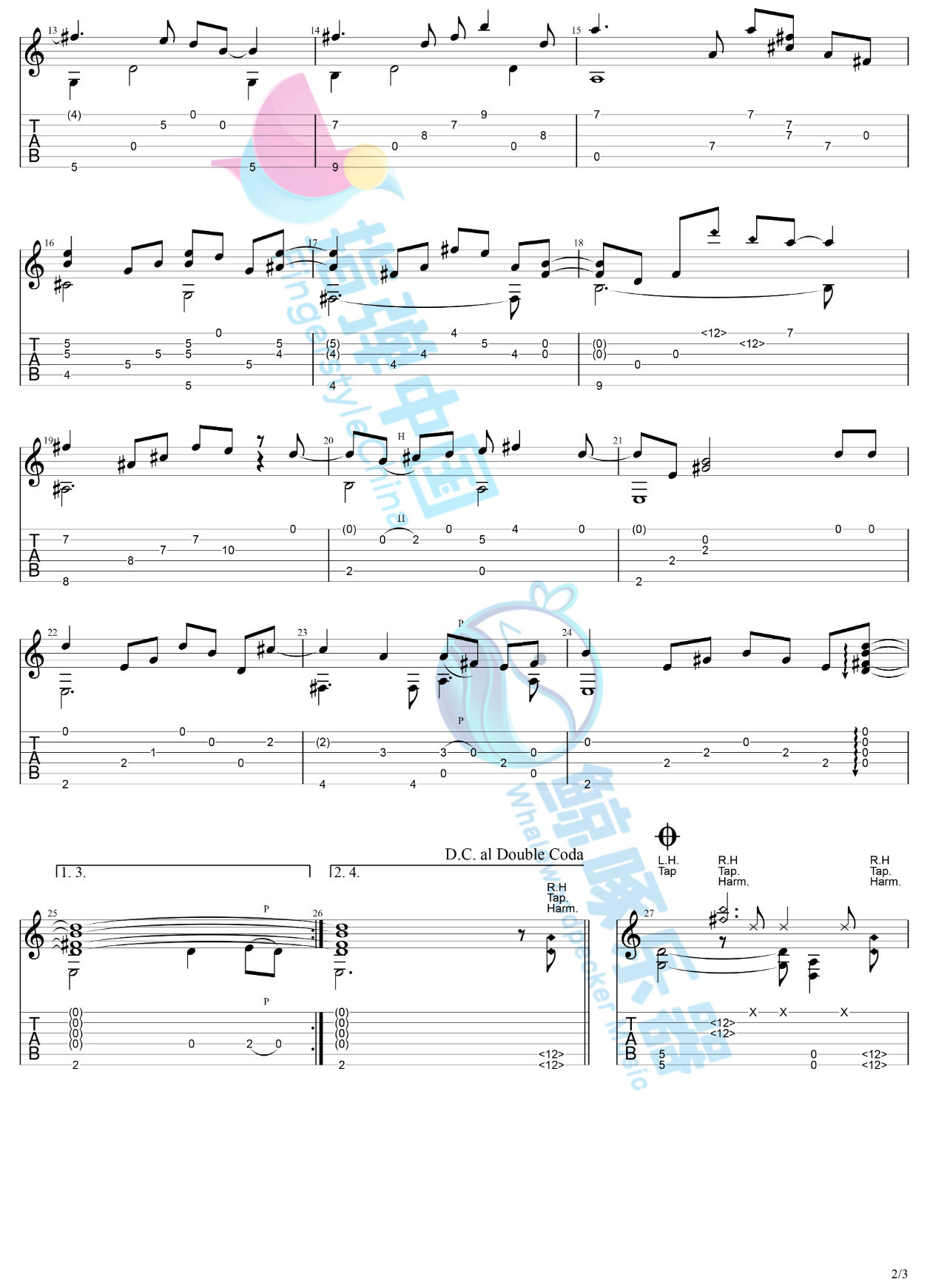 The-Sprinter指弹吉他谱预览图