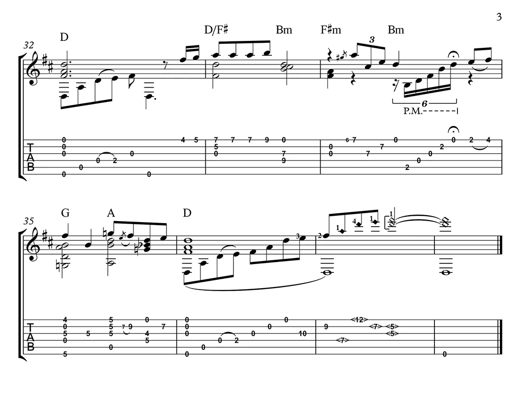 约定指弹吉他谱_周蕙/陈奕迅_吉他指弹谱_高清独奏六线谱3