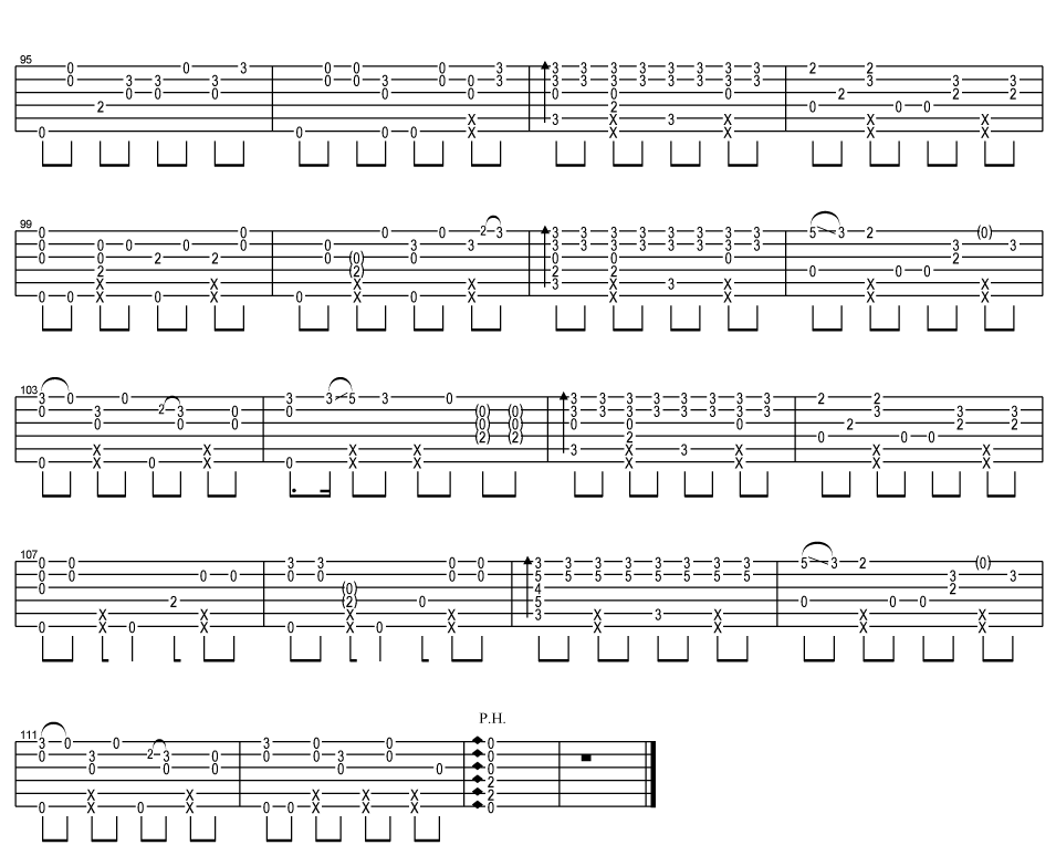 Lies指弹吉他谱_郑成河_吉他指弹谱_高清独奏六线谱4