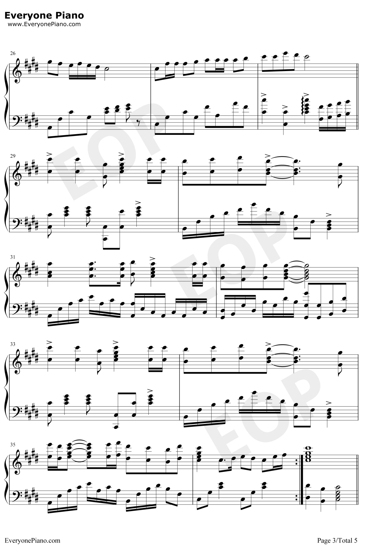 星星点灯钢琴谱3-郑智化