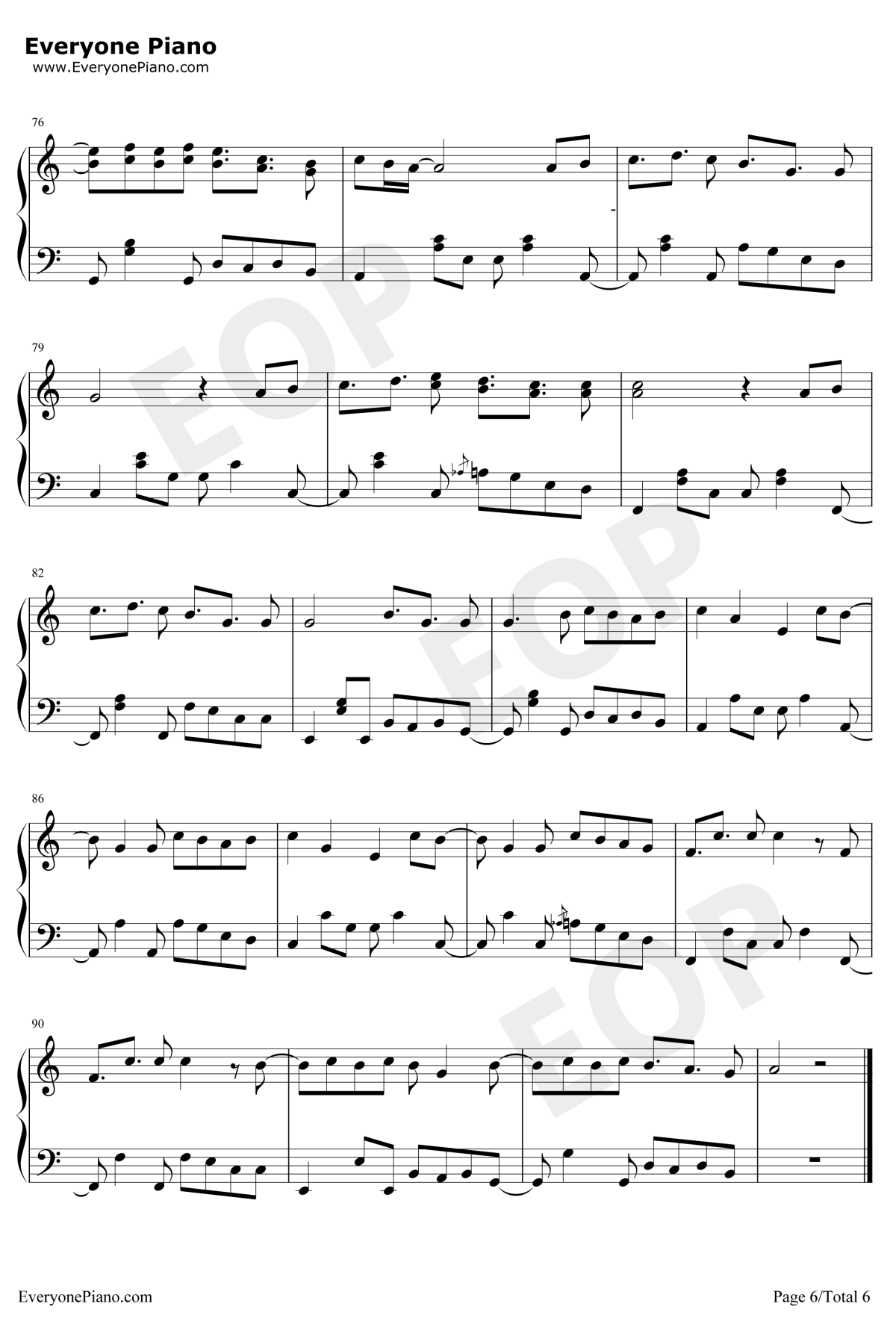 Senorita钢琴谱6-Shawn-Mendes