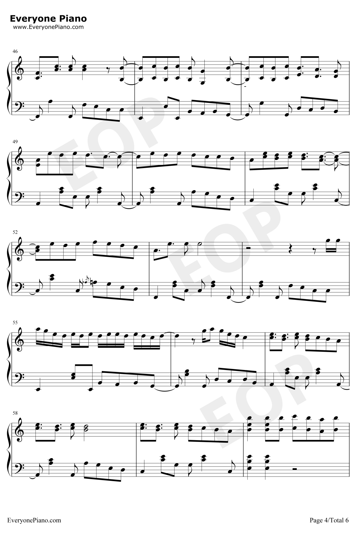 Senorita钢琴谱4-Shawn-Mendes