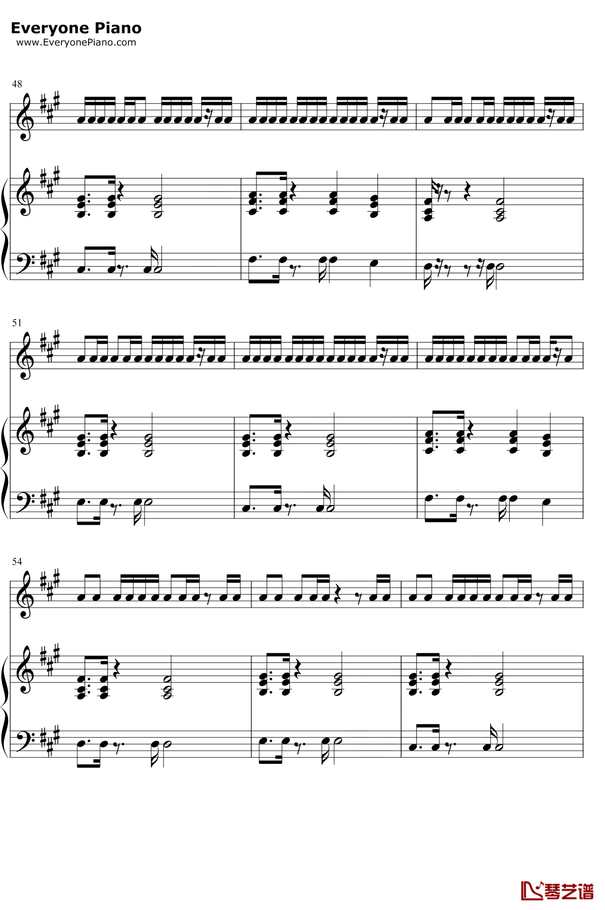 野狼Disco钢琴谱6-宝石Gem