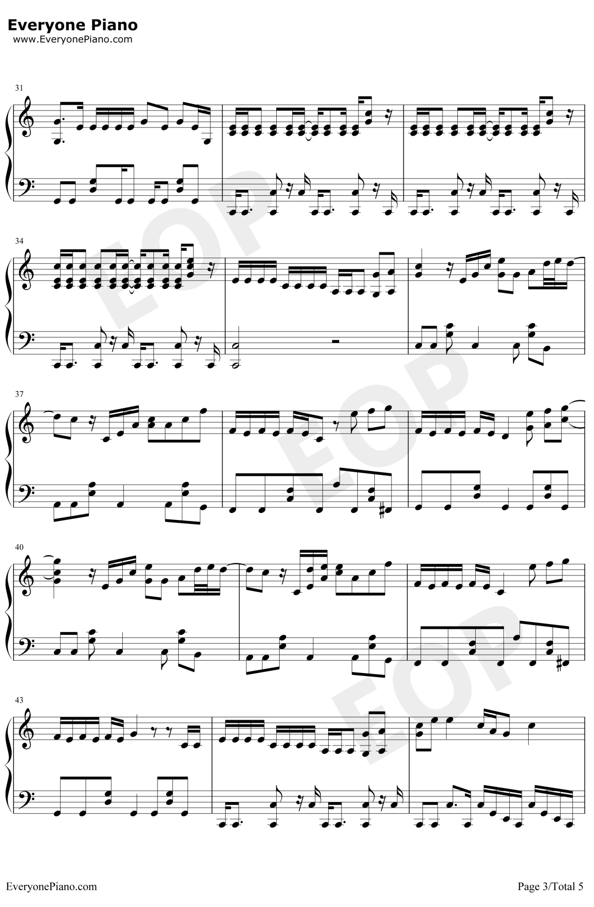 Me钢琴谱3-Taylor-Swift