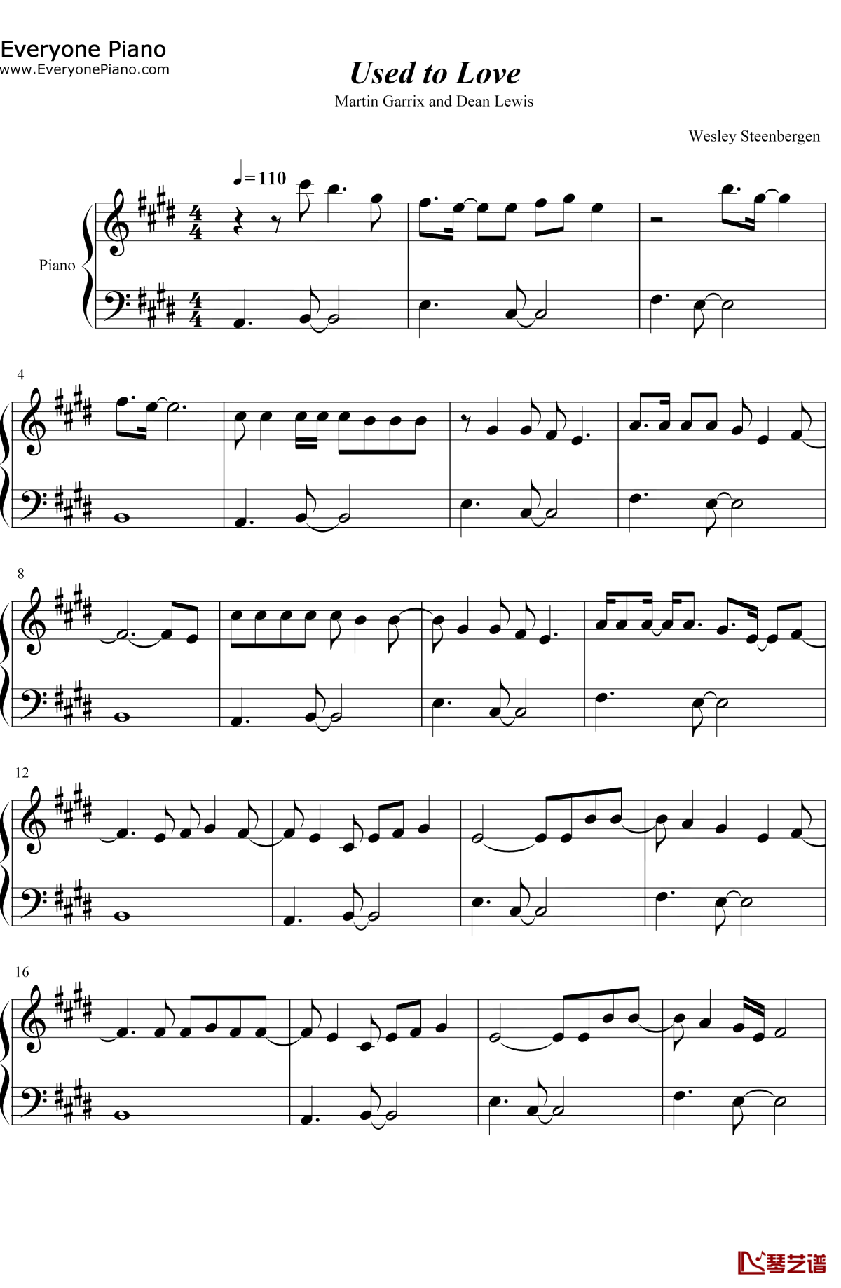 Used-to-Love钢琴谱1-Martin-Garrix