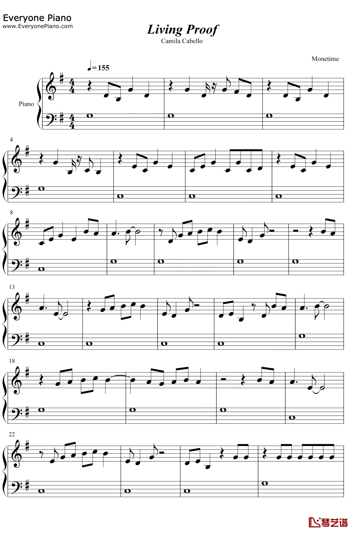 Living-Proof钢琴谱1-Camila-Cabello