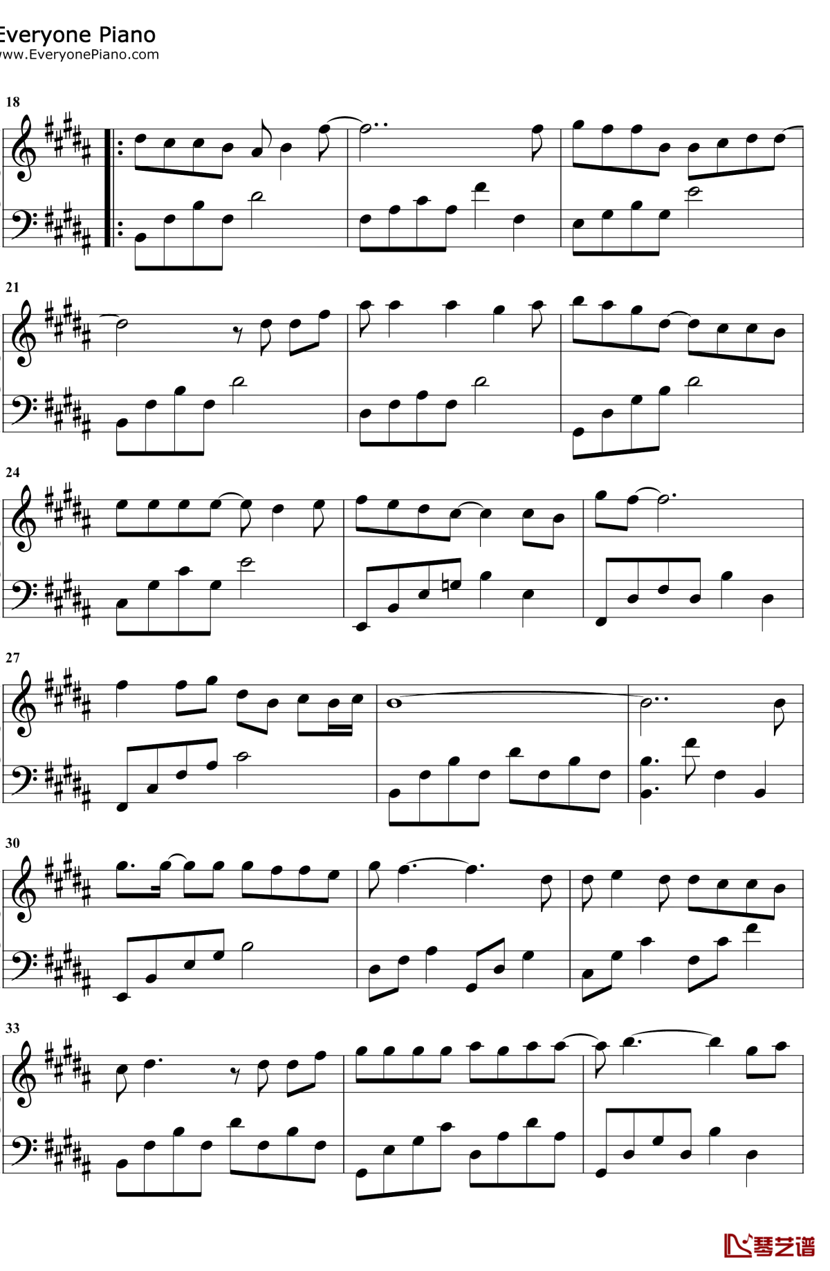 这种感觉就是爱钢琴谱2-曾之乔