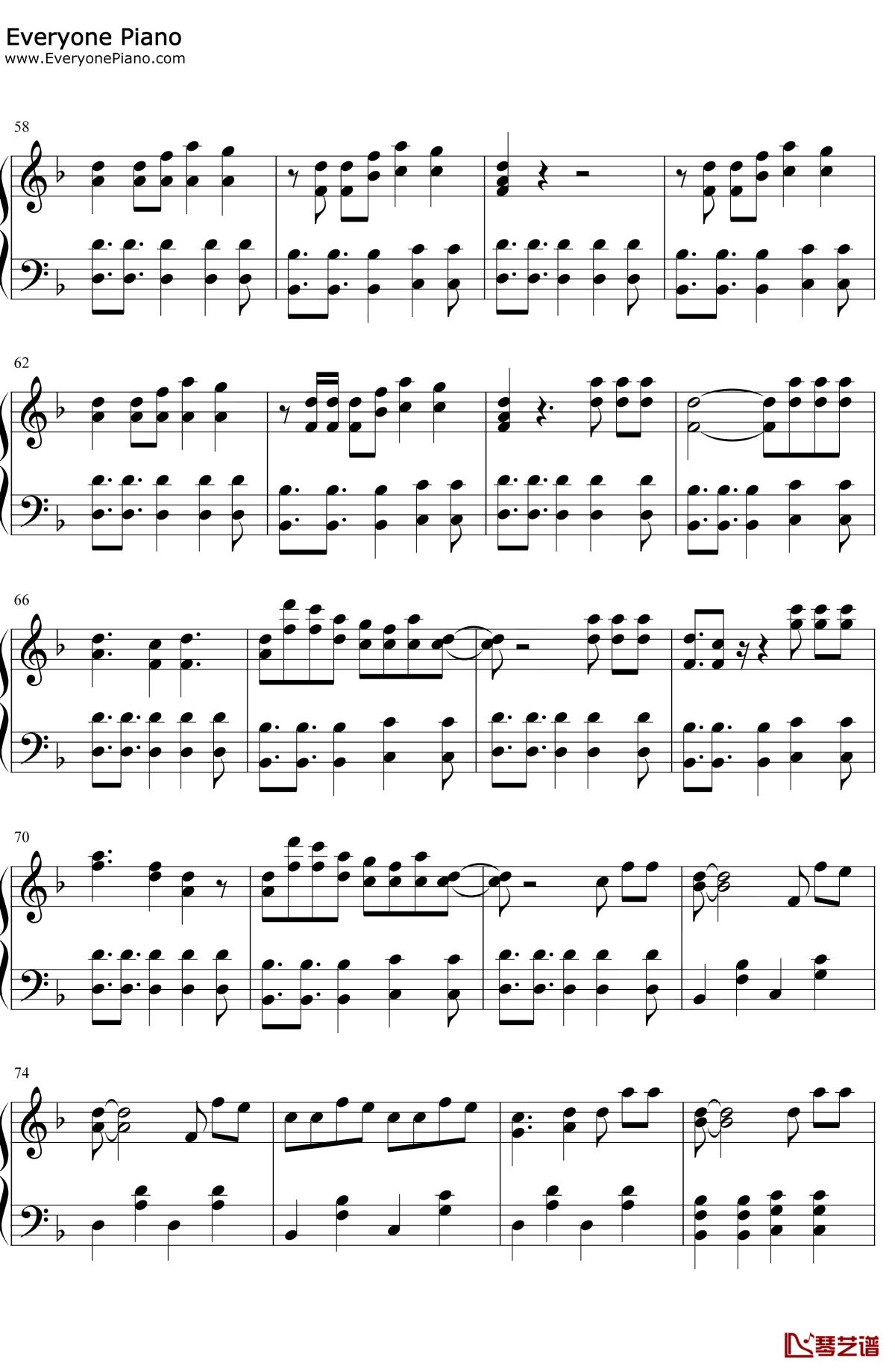 Energetic钢琴谱4-Wanna-One