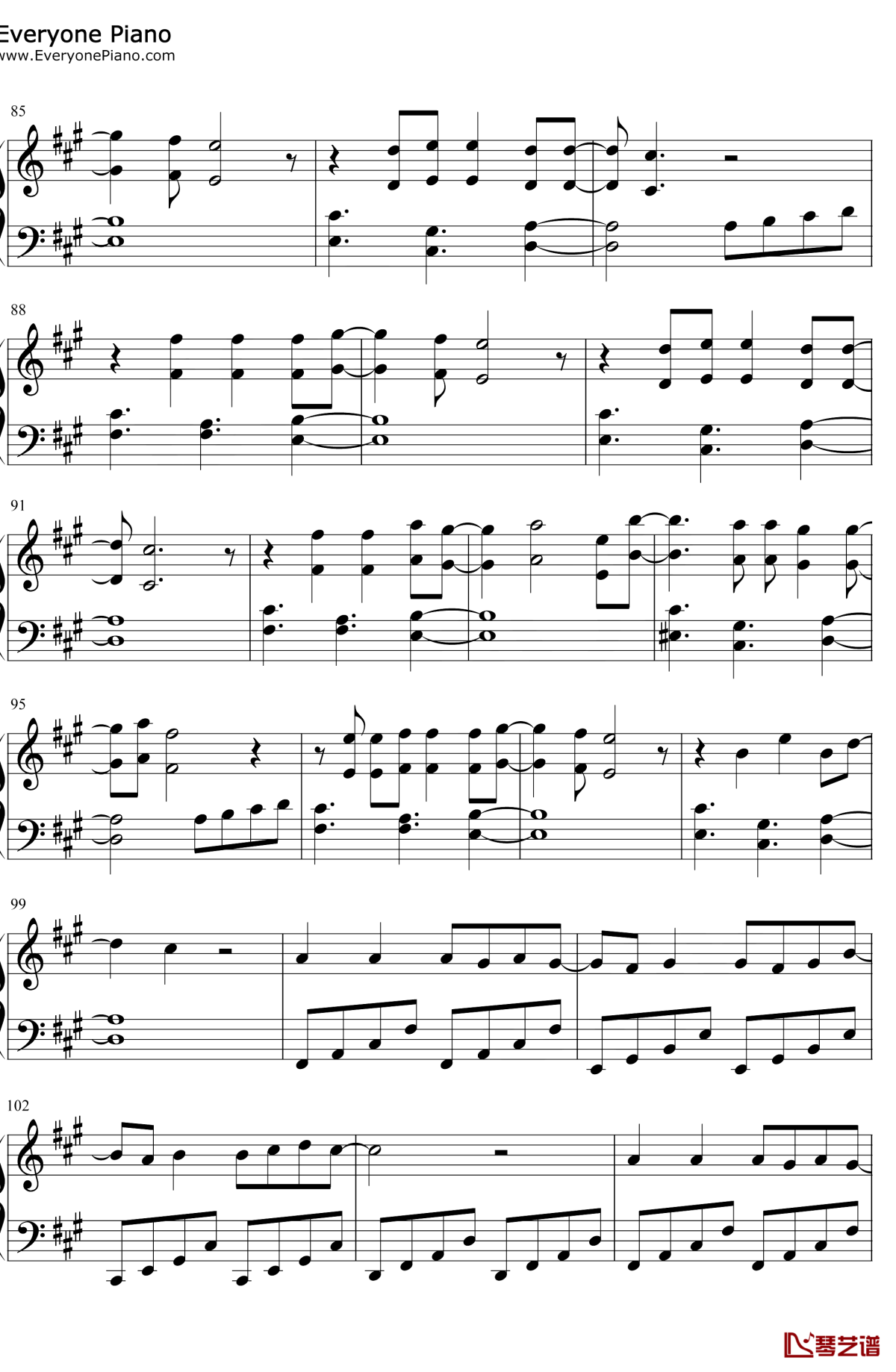 Everything-I-Wanted钢琴谱5-Billie-Eilish