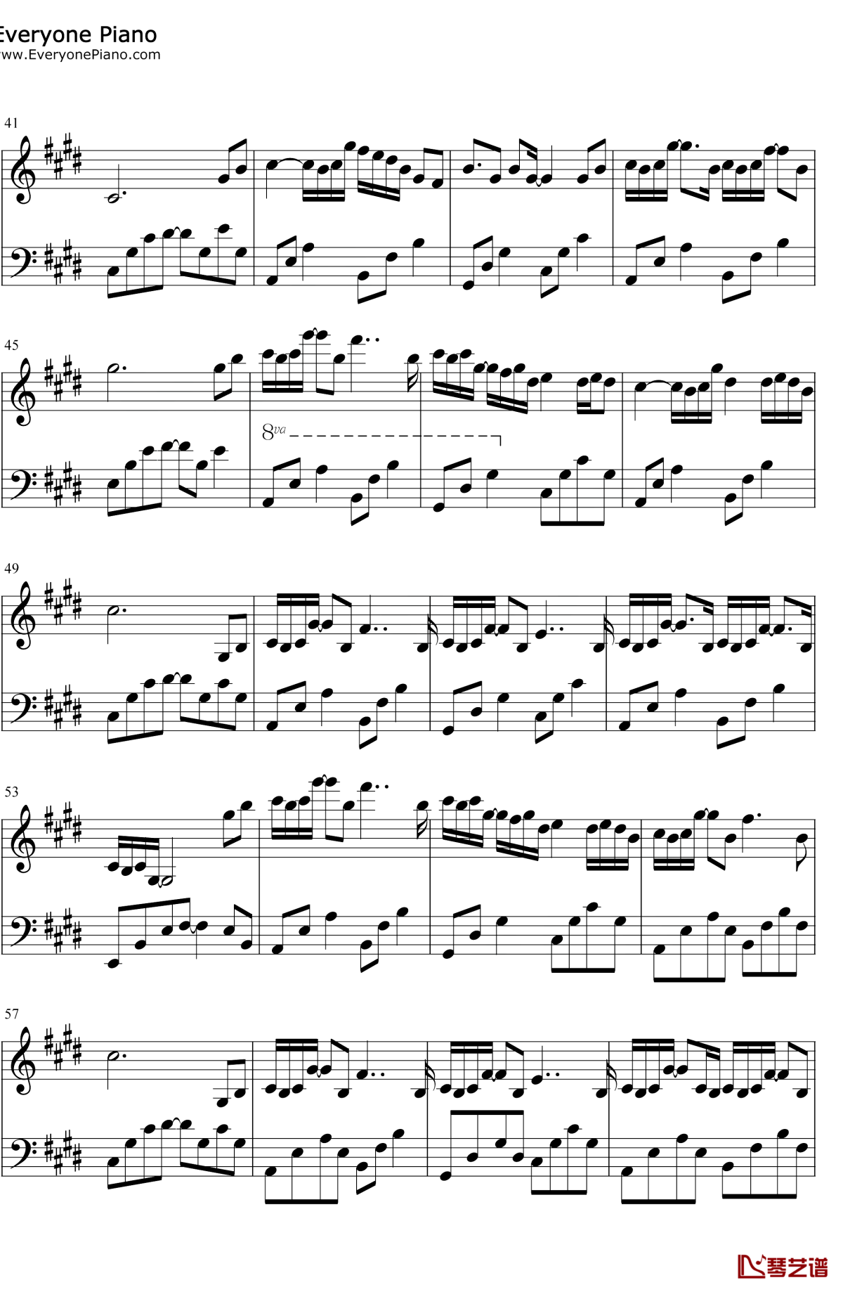 为霜钢琴谱3-羽肿