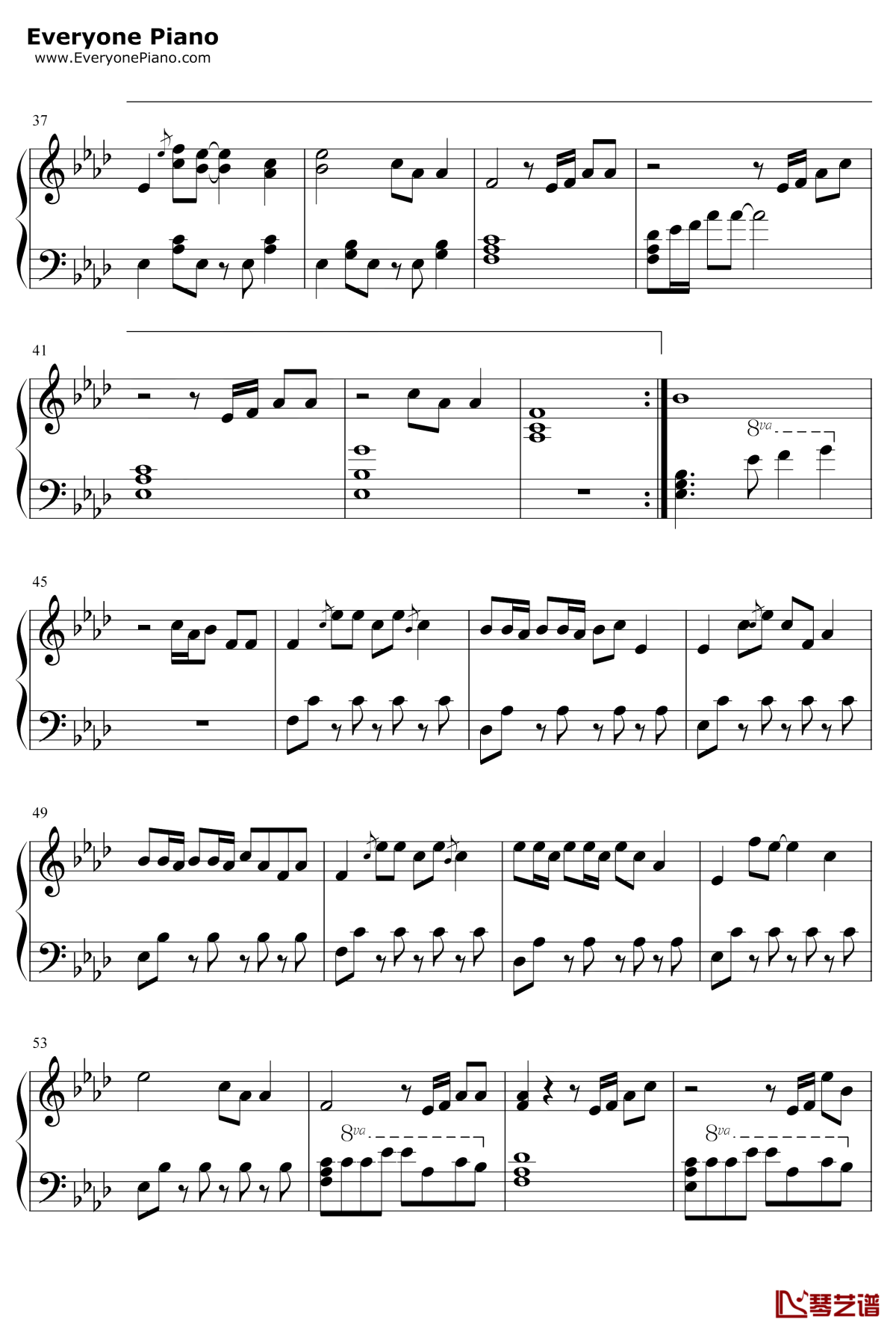 芒种钢琴谱3-赵方婧