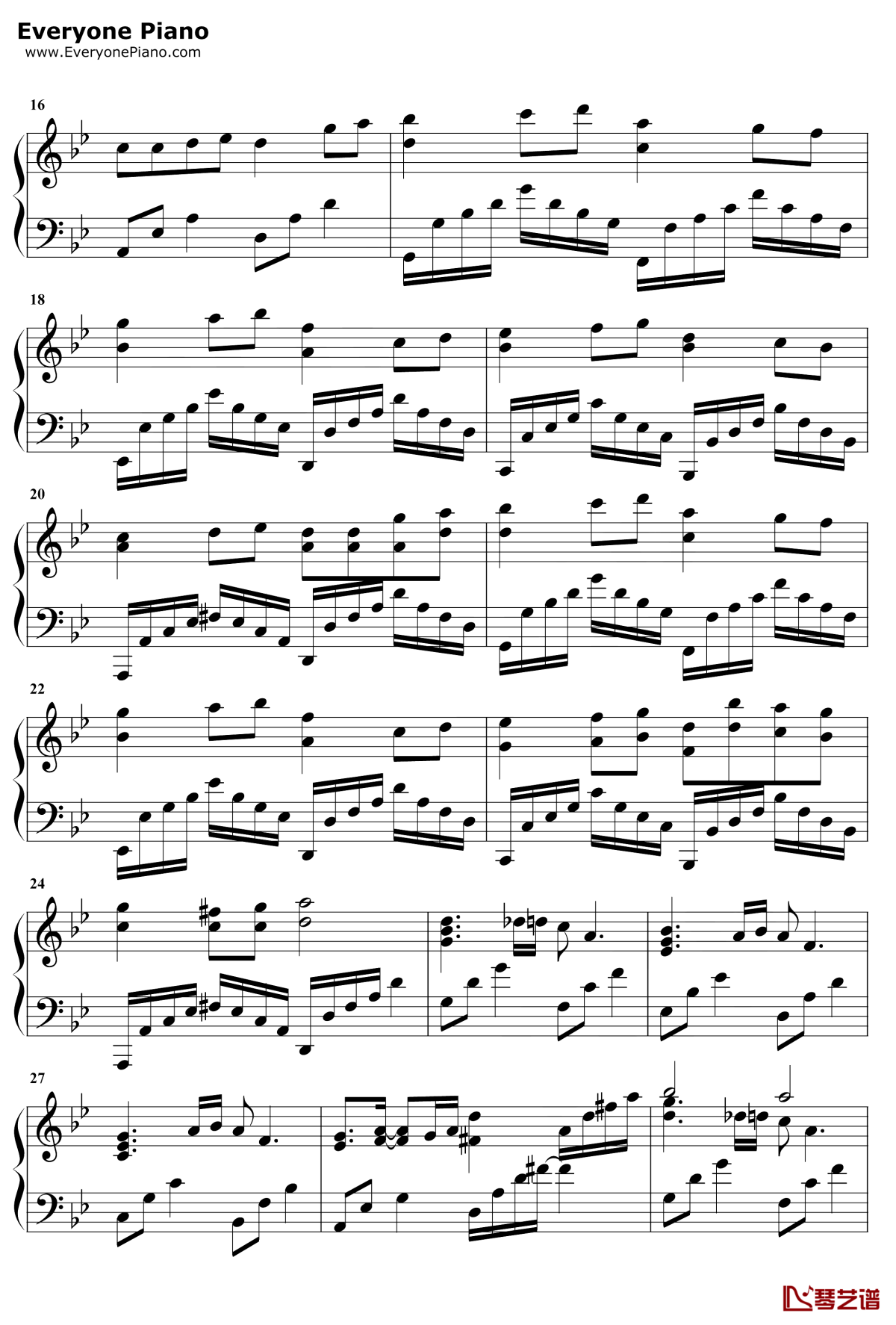 空虚沸腾钢琴谱2-本兮