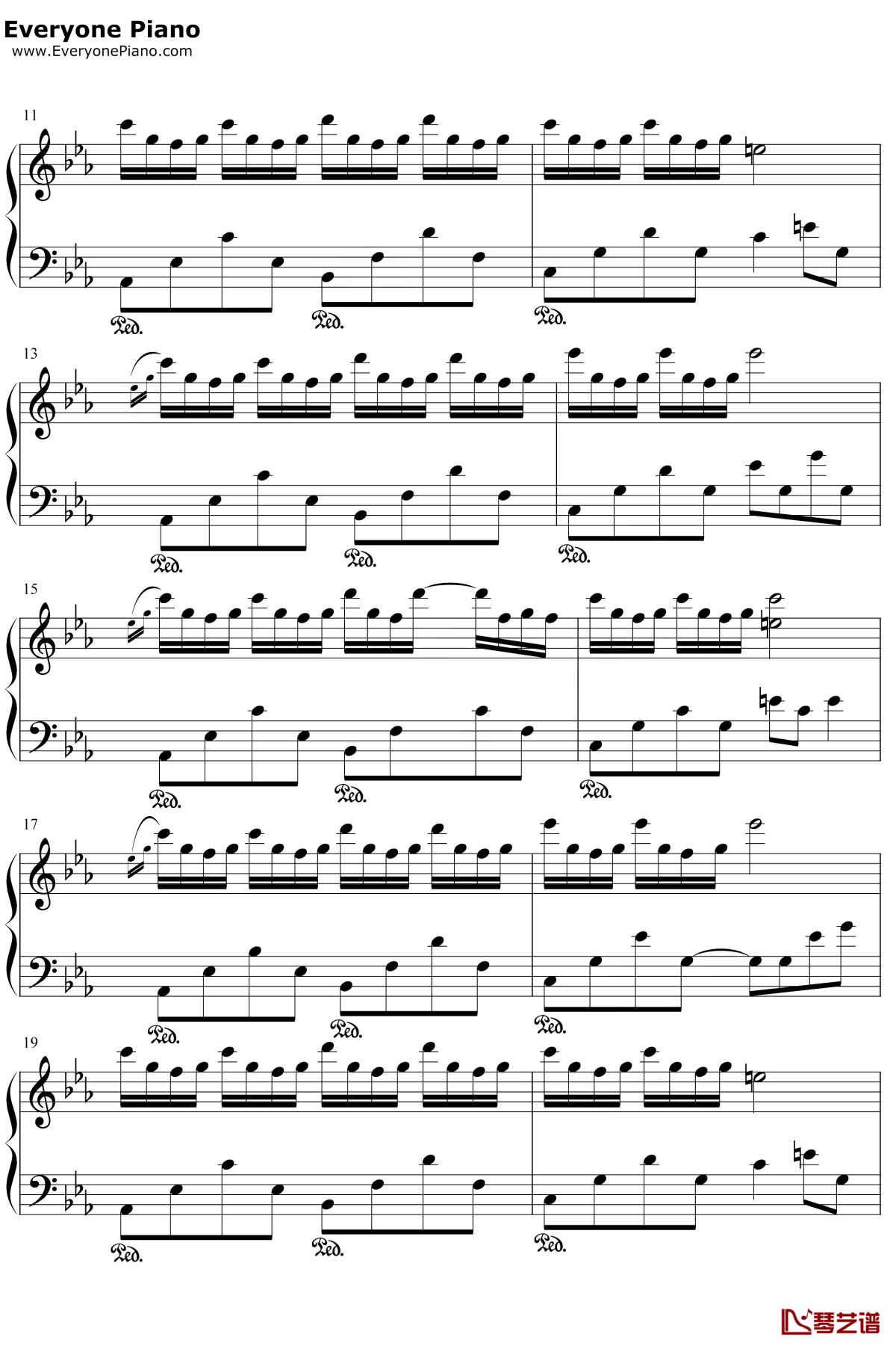 繁华的寂静钢琴谱2-文武贝