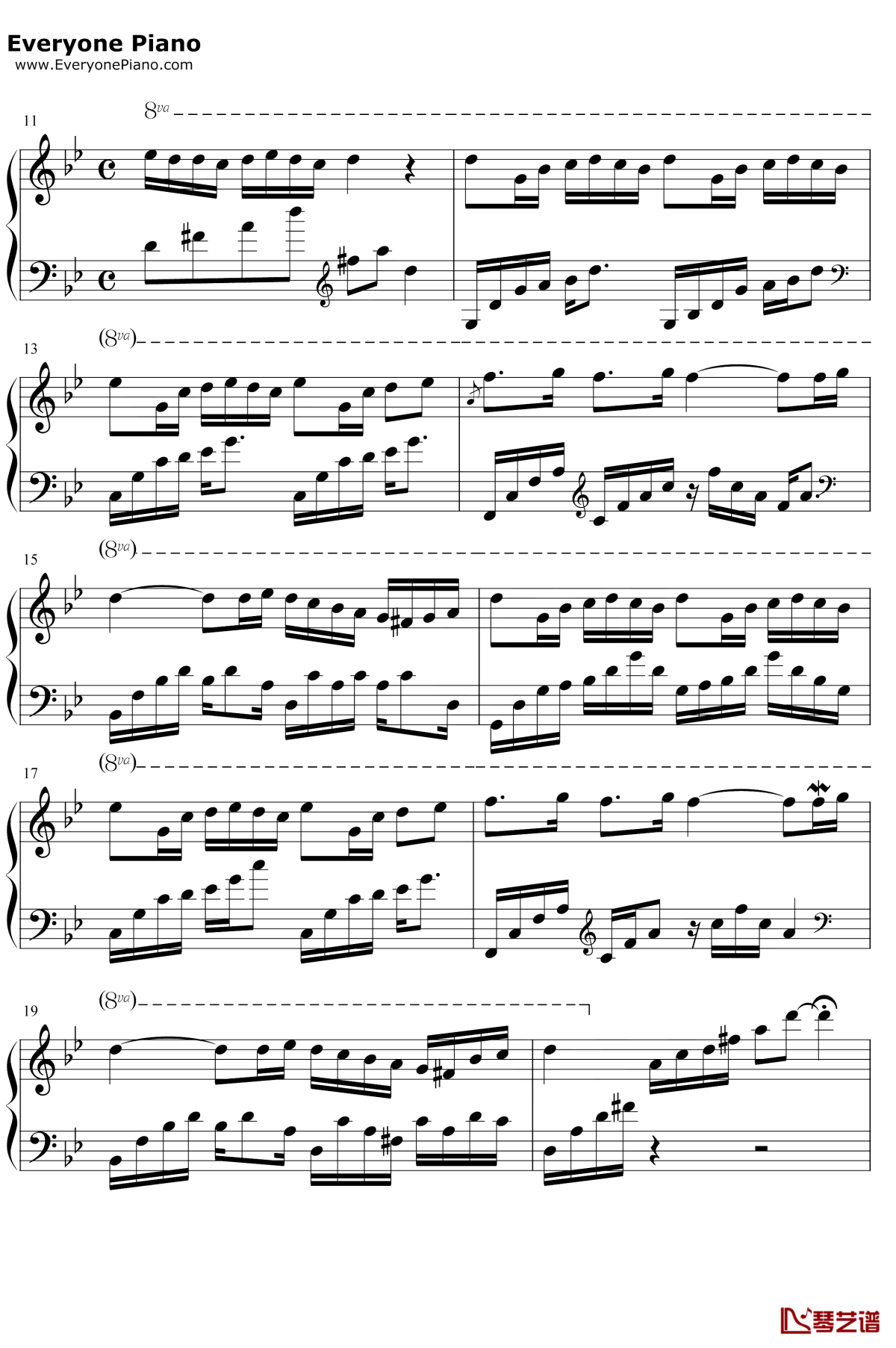 梦中的婚礼钢琴谱2-理查德克莱德曼