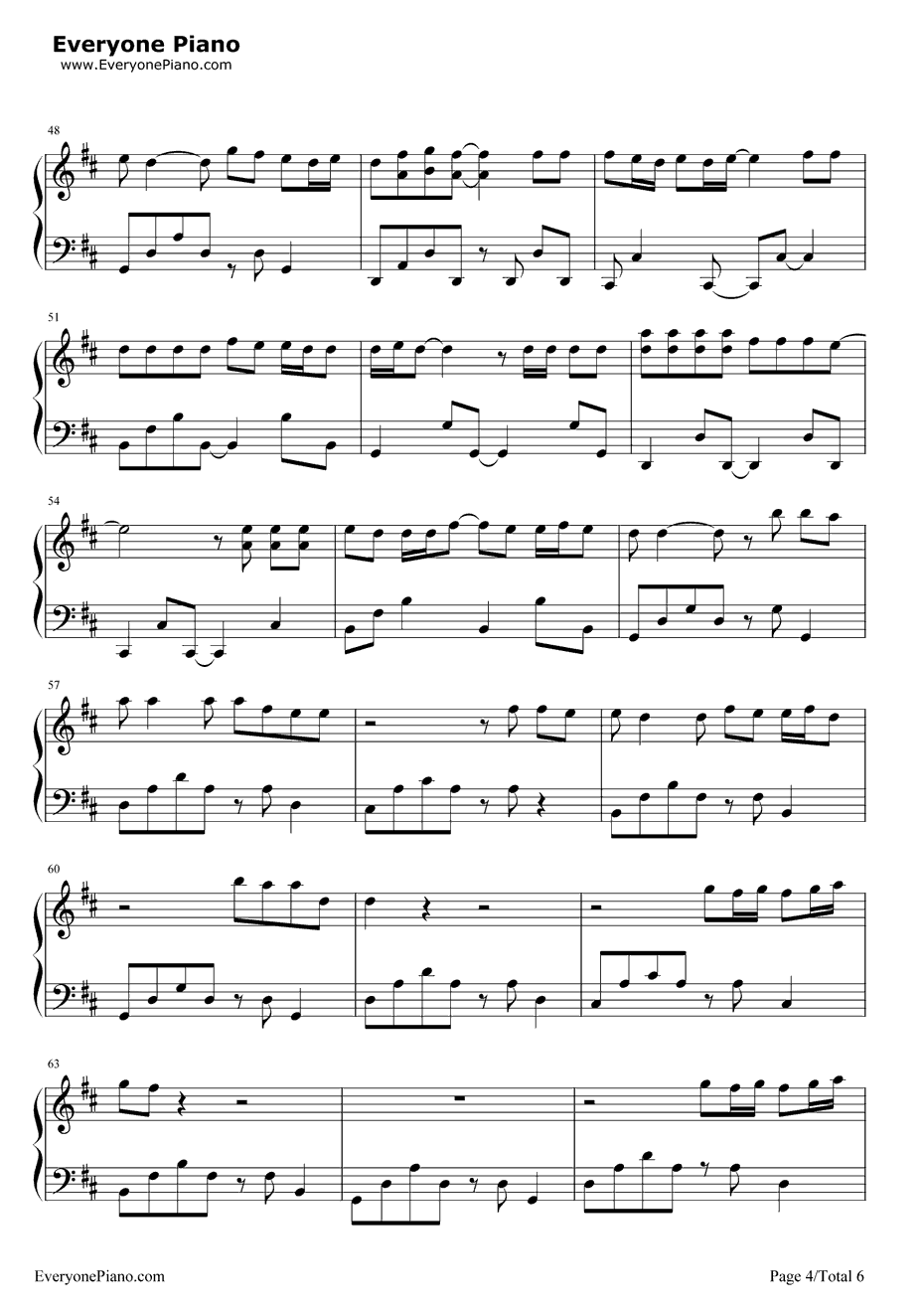 思念是一种病钢琴谱4-张震岳