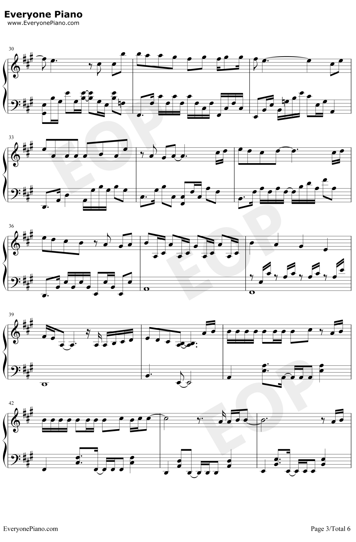 怎么了钢琴谱3-周兴哲