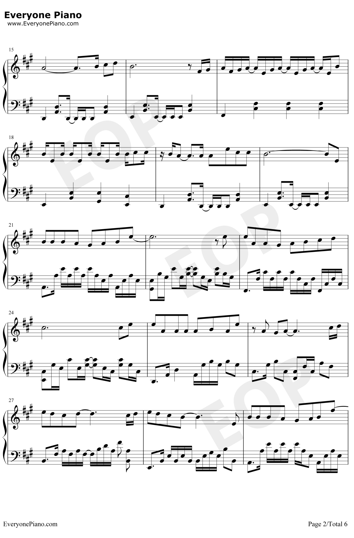 怎么了钢琴谱2-周兴哲