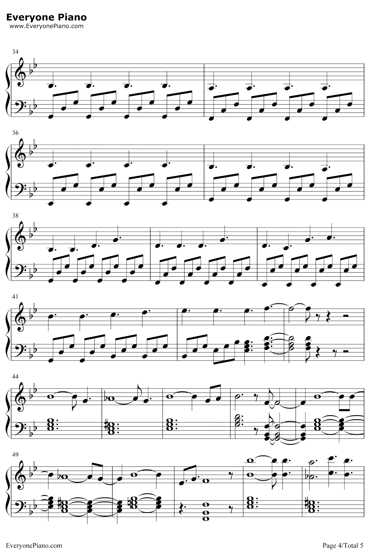 巨鹿钢琴谱4-华晨宇