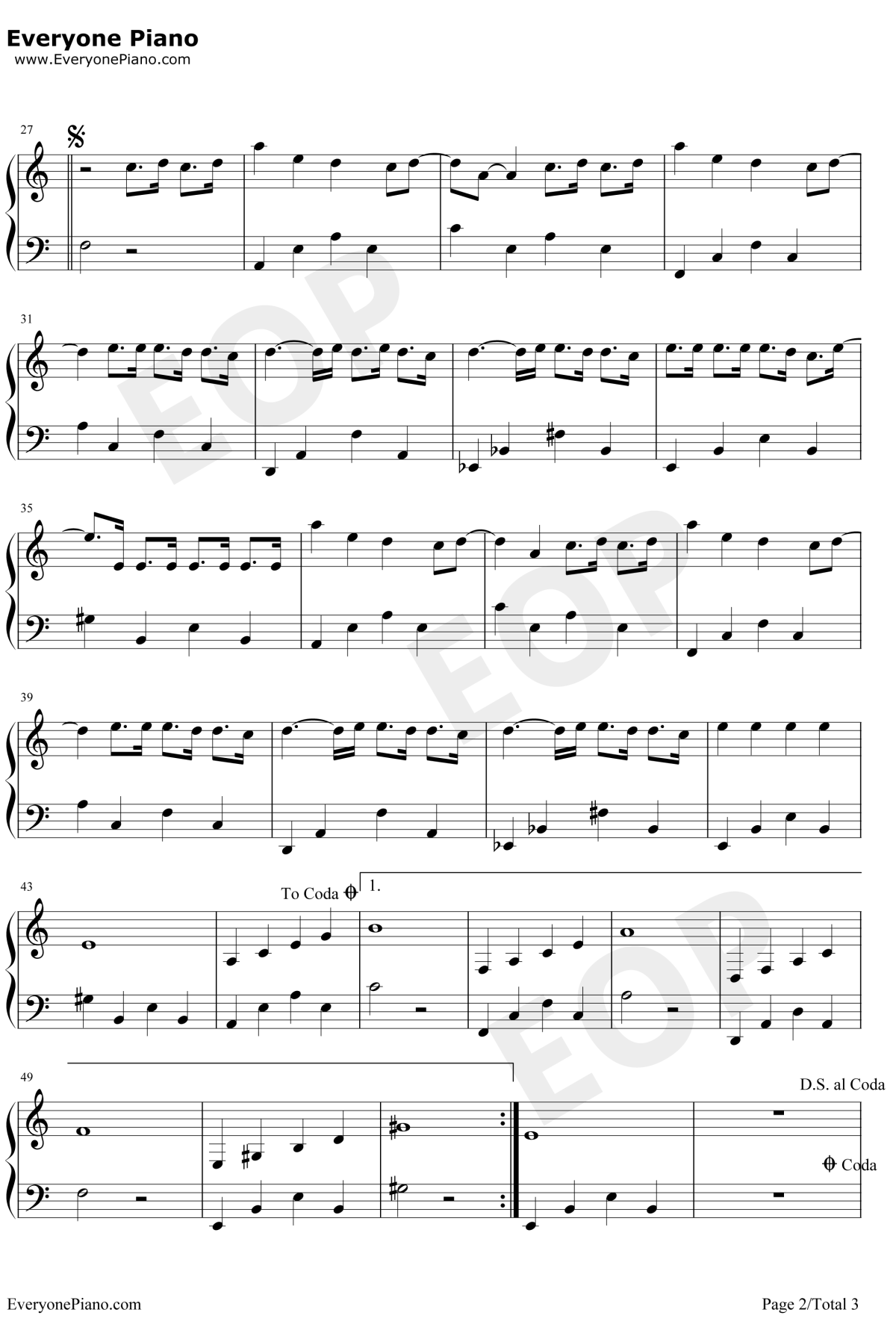 慢半拍钢琴谱2-薛之谦