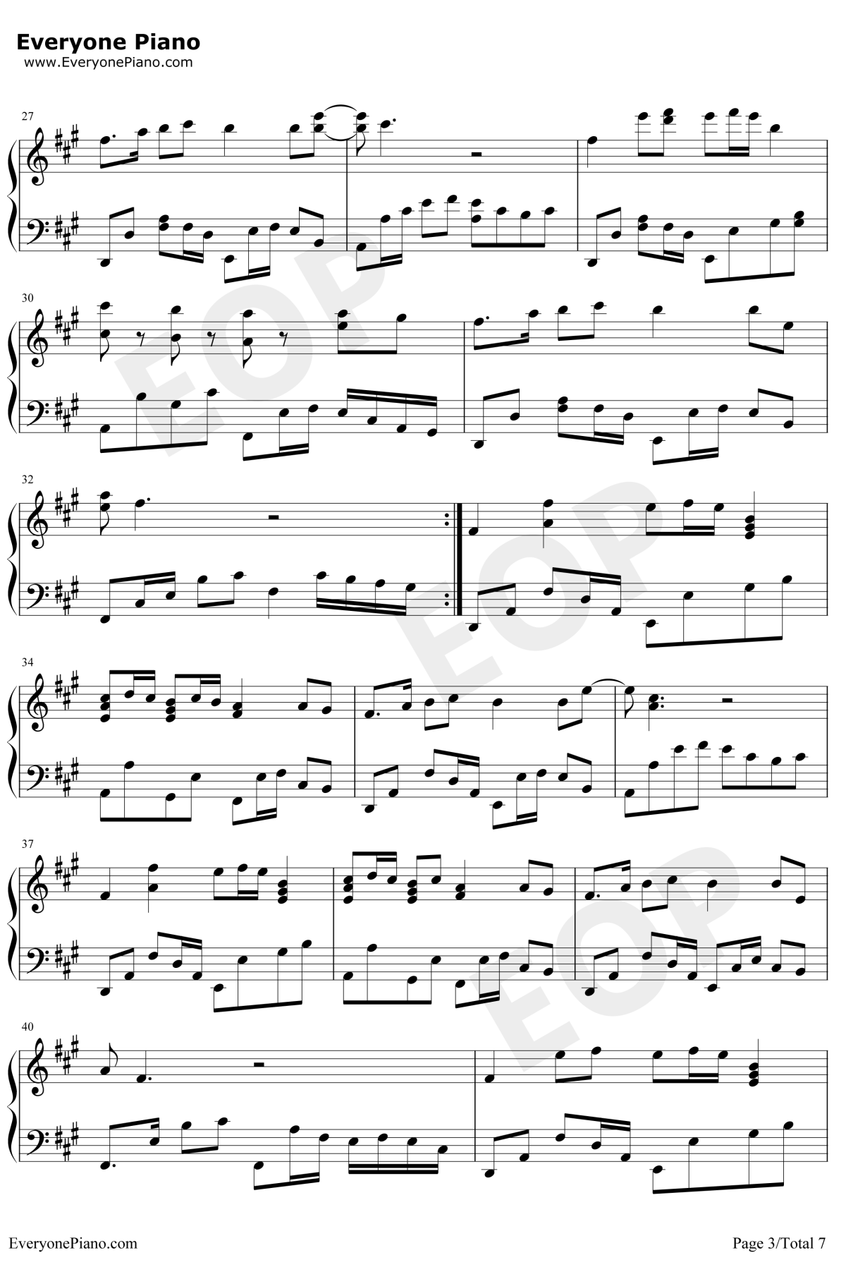 琵琶行钢琴谱3-奇然