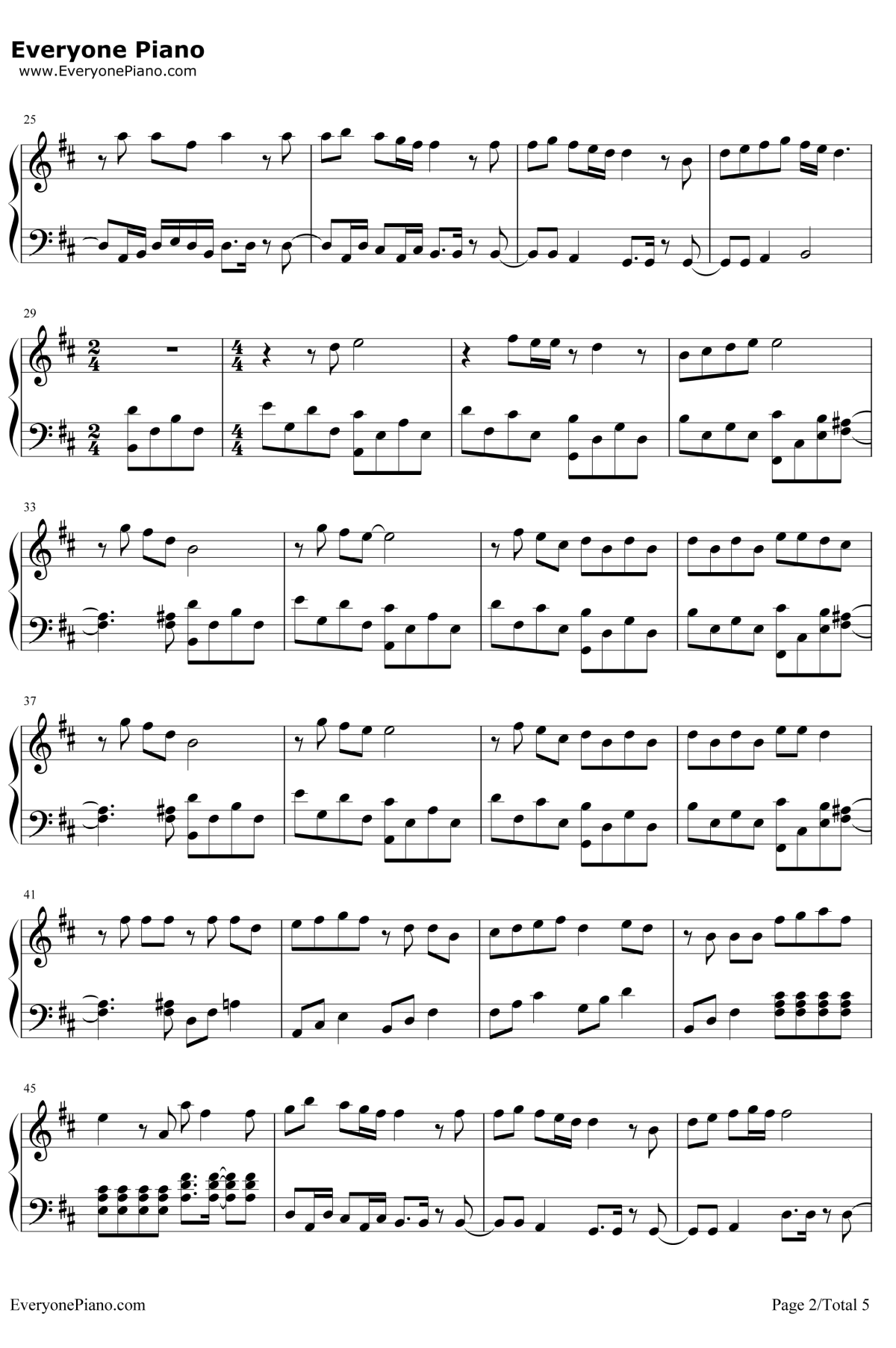 第一次爱的人钢琴谱2-王心凌