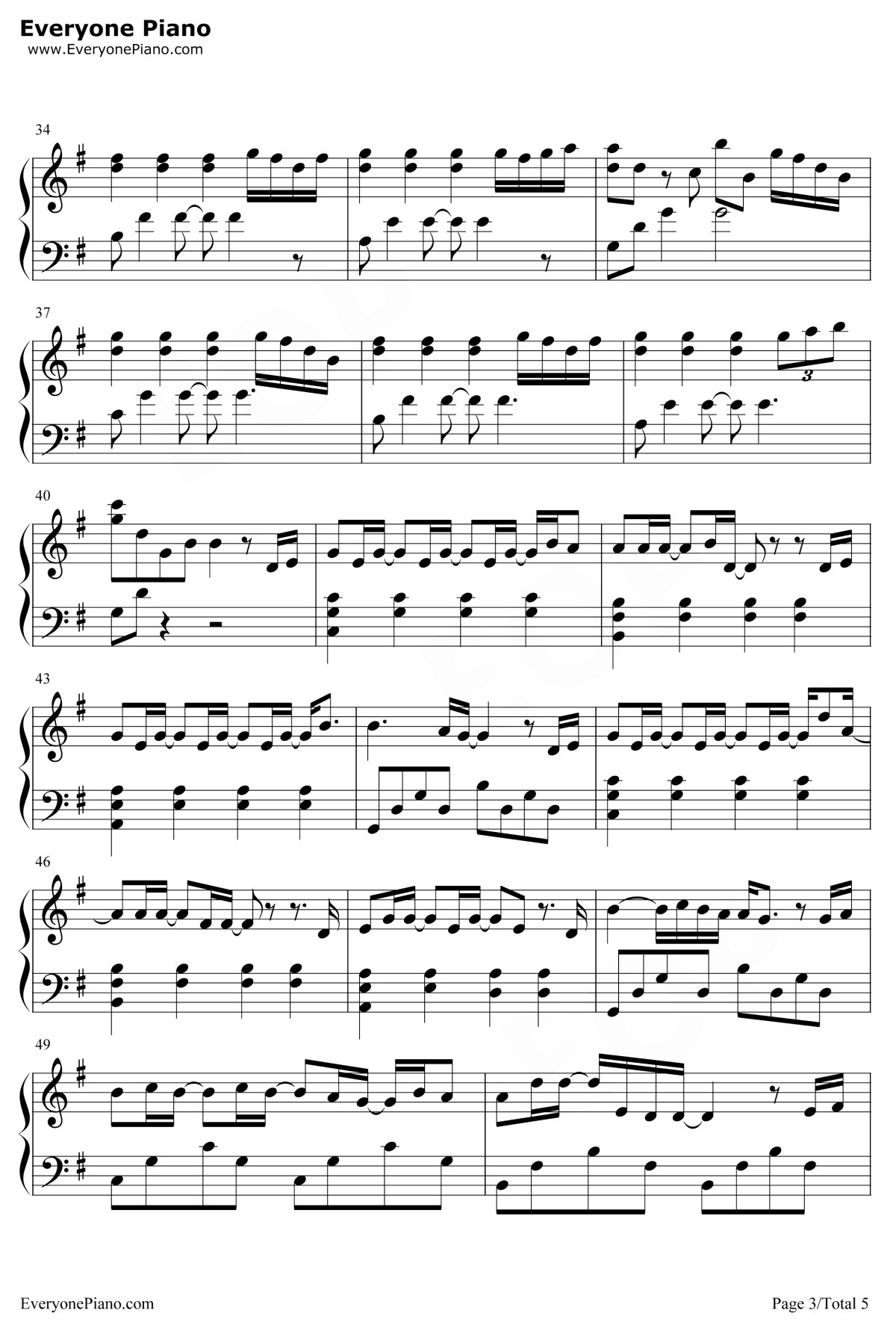 分手的距离钢琴谱3-李魏西