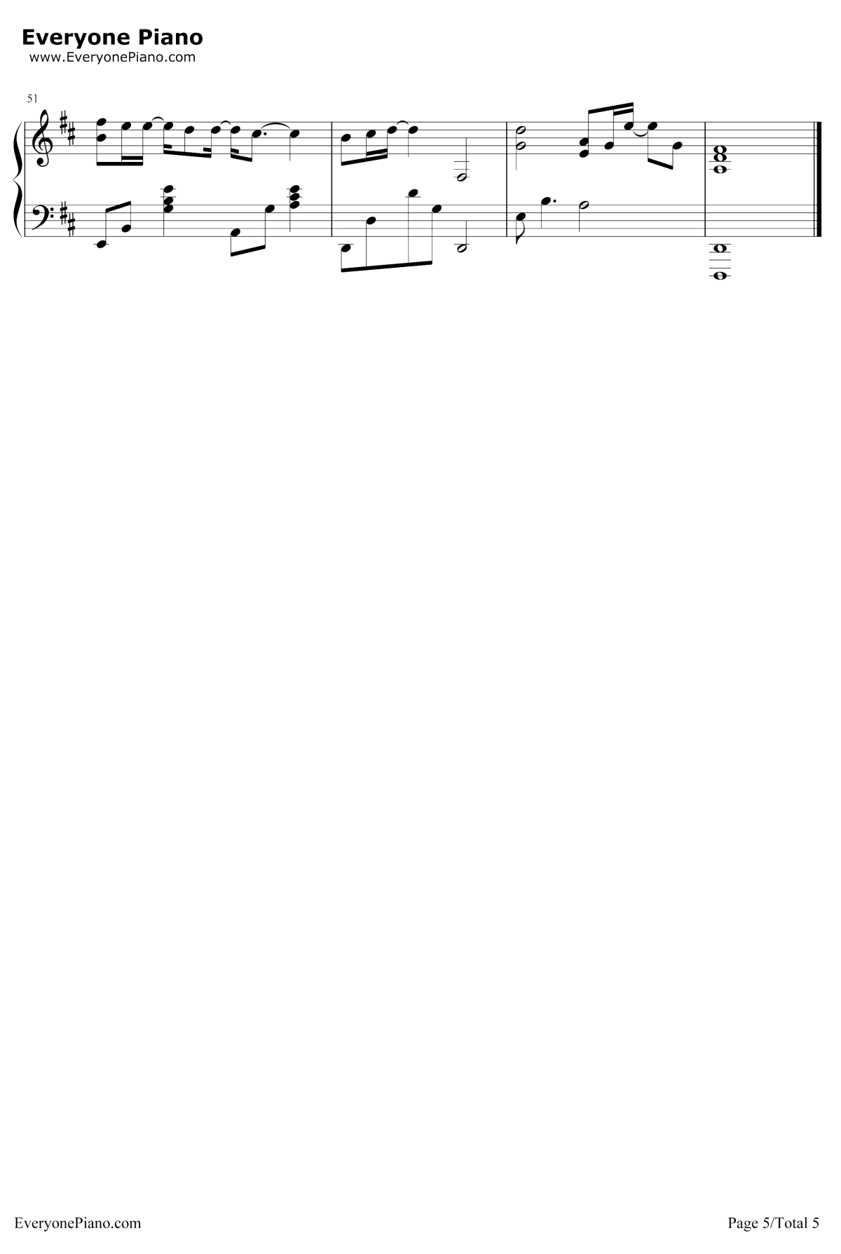 其实钢琴谱5-薛之谦